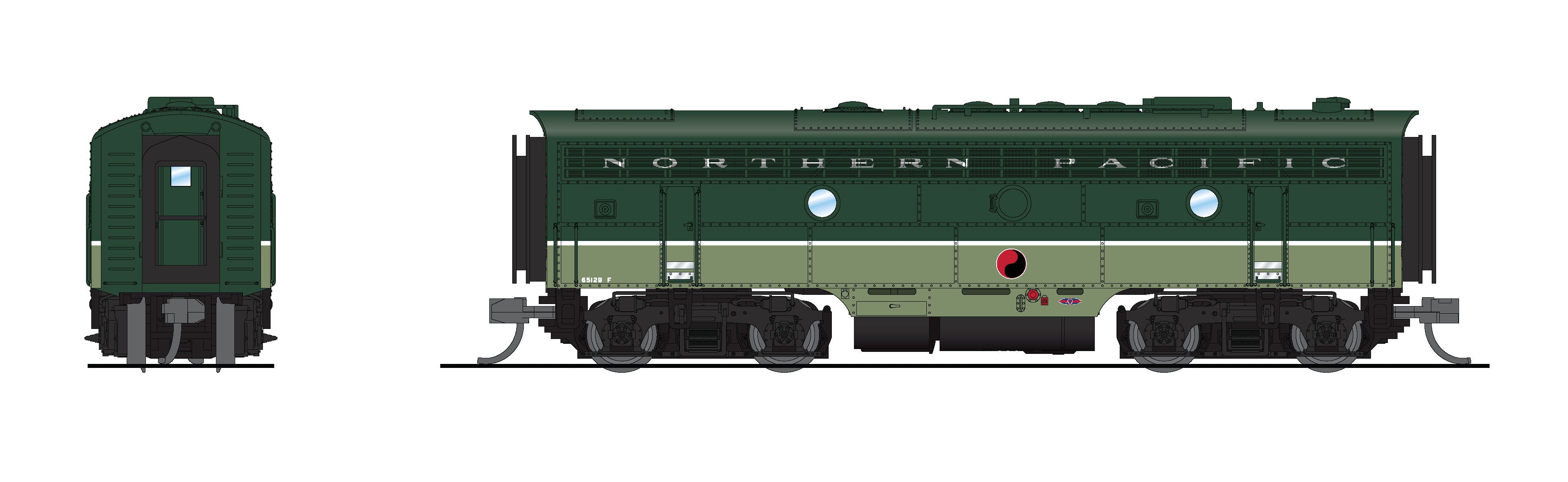 9085 EMD F7B, NP 6513B, Loewy NCL Scheme, No-Sound / DCC-Ready, N