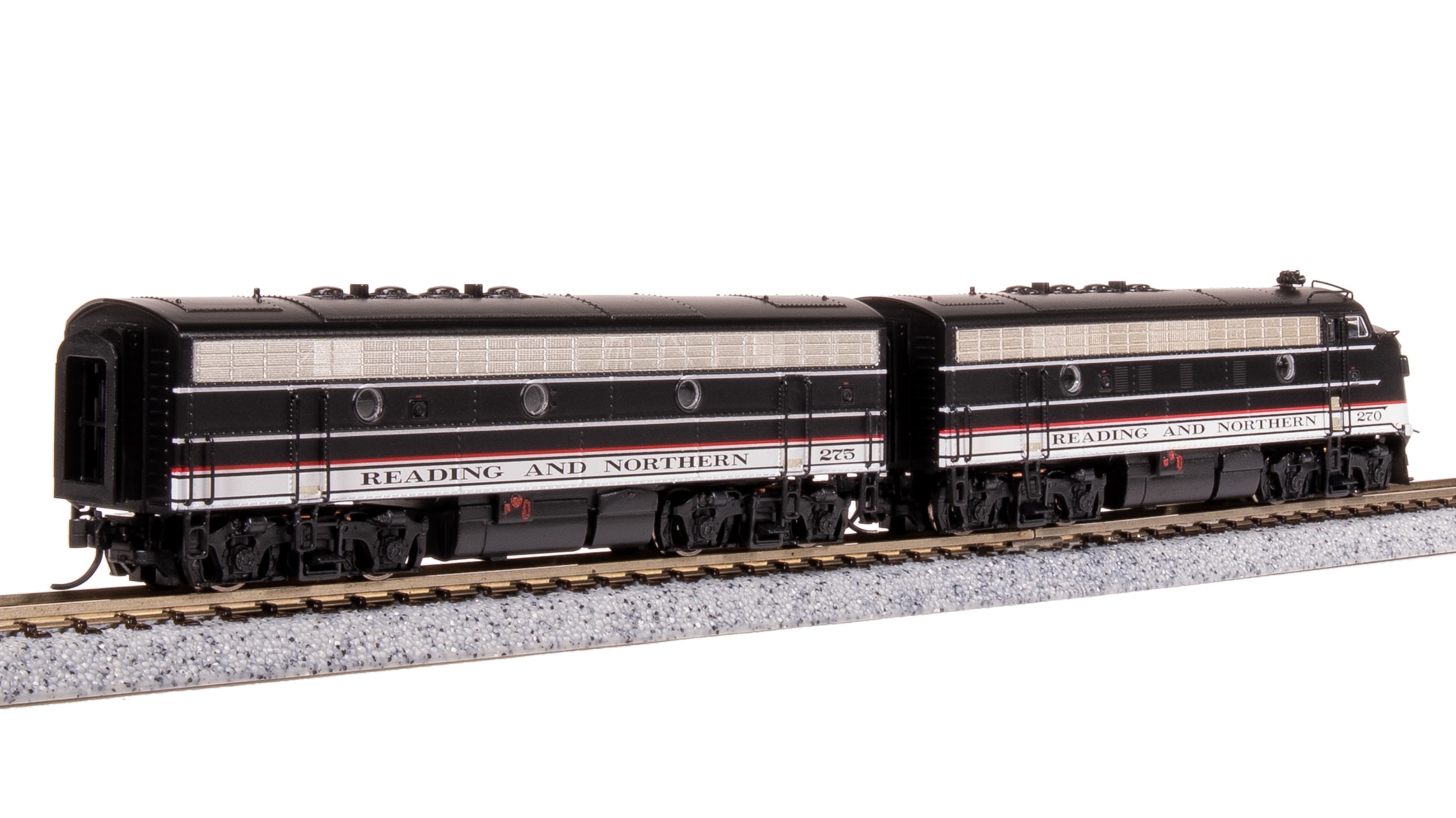 7759 EMD F7 AB, RBMN 270/275, Black/Red/White, A-unit Paragon4 Sound/DC/DCC, Unpowered B, N Default Title