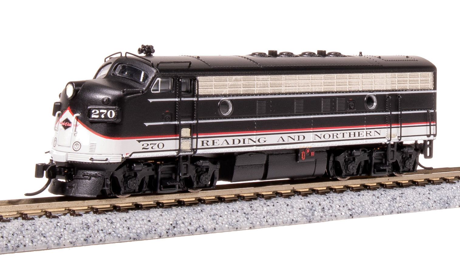 7759 EMD F7 AB, RBMN 270/275, Black/Red/White, A-unit Paragon4 Sound/DC/DCC, Unpowered B, N Default Title