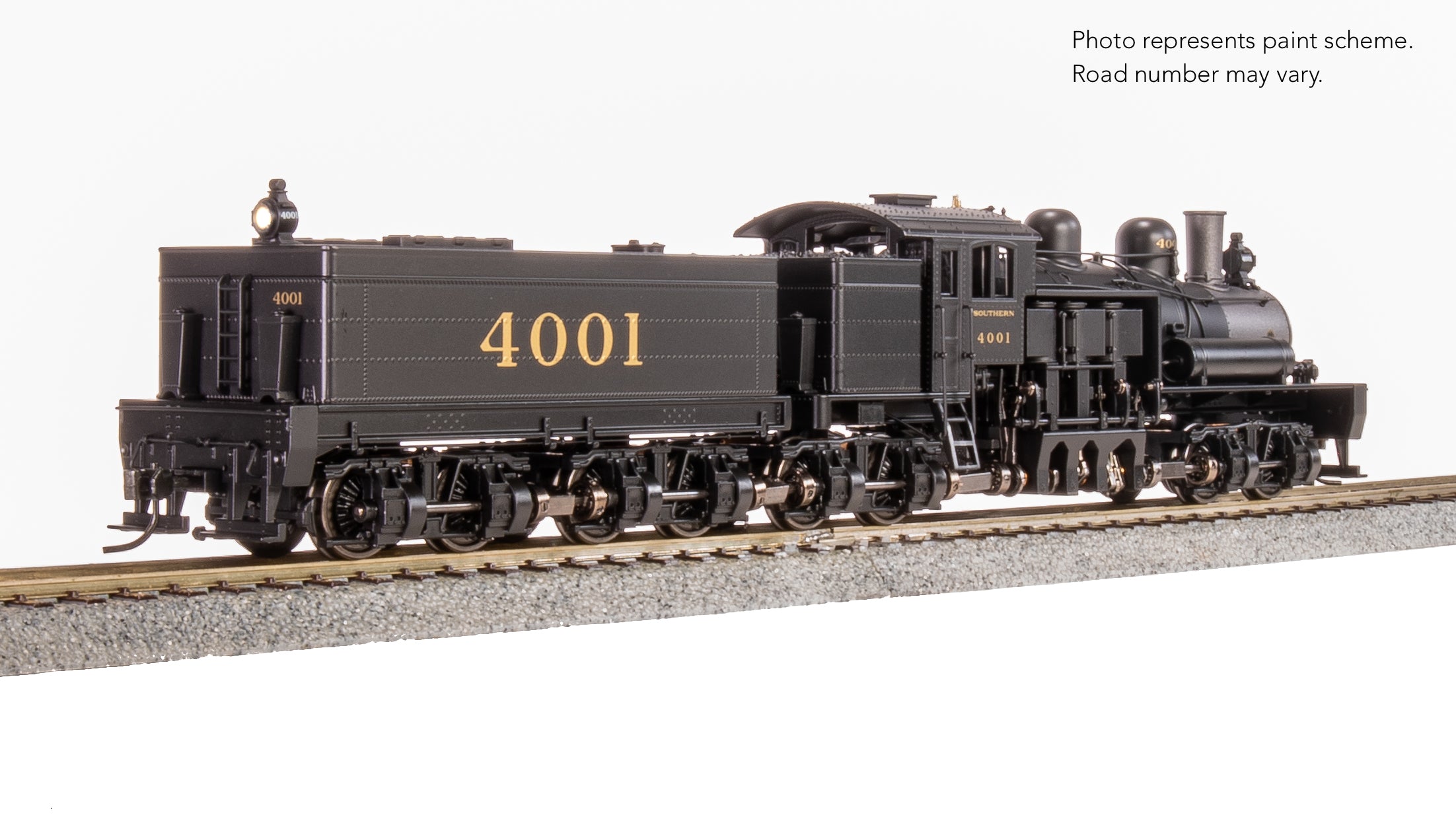 8255 Class D 4-truck Shay, SOU #4000, In-Service Paint, No-Sound / DCC-Ready, HO