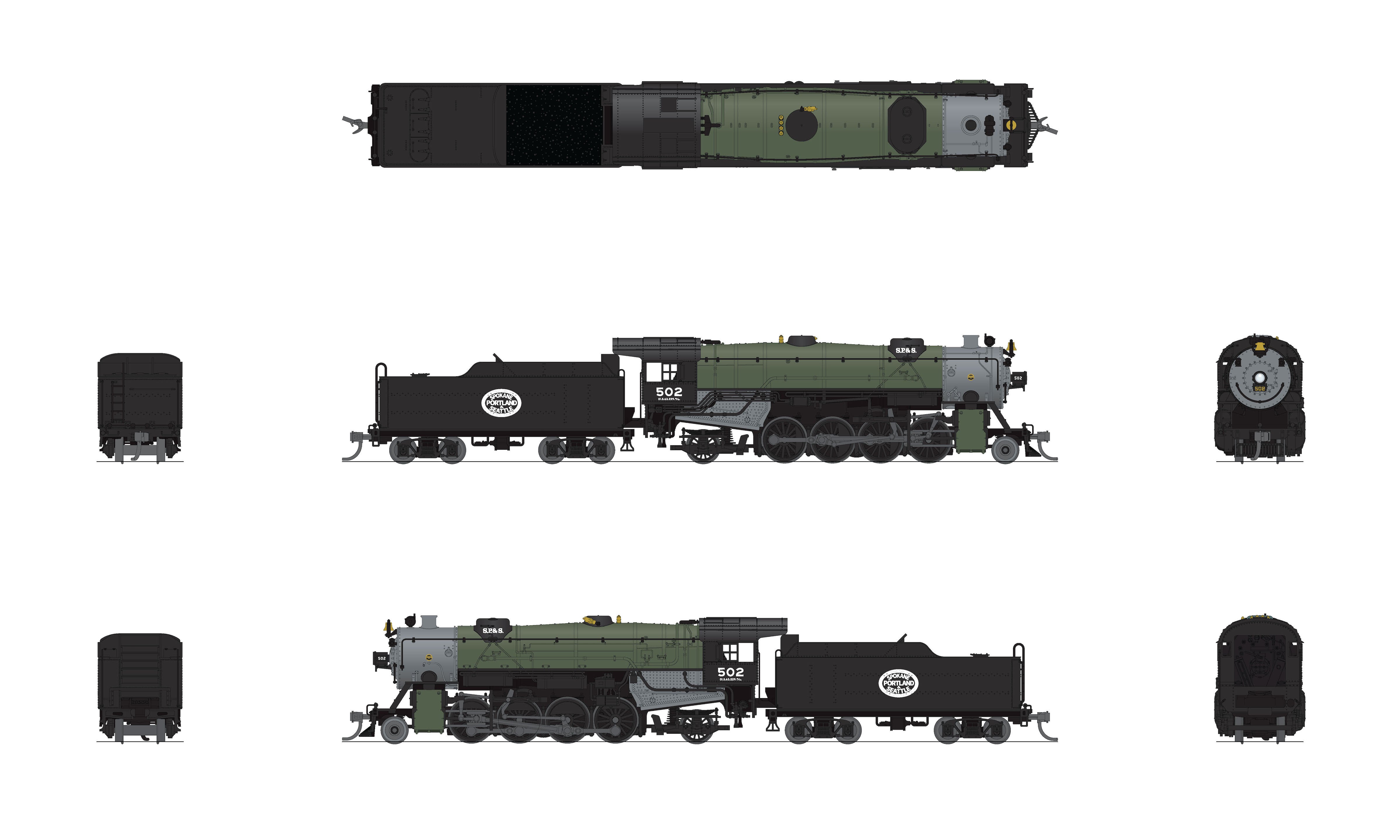 7839 USRA Heavy Mikado, SPS 509, Glacier Green, Paragon4 Sound/DC/DCC, N (NP)