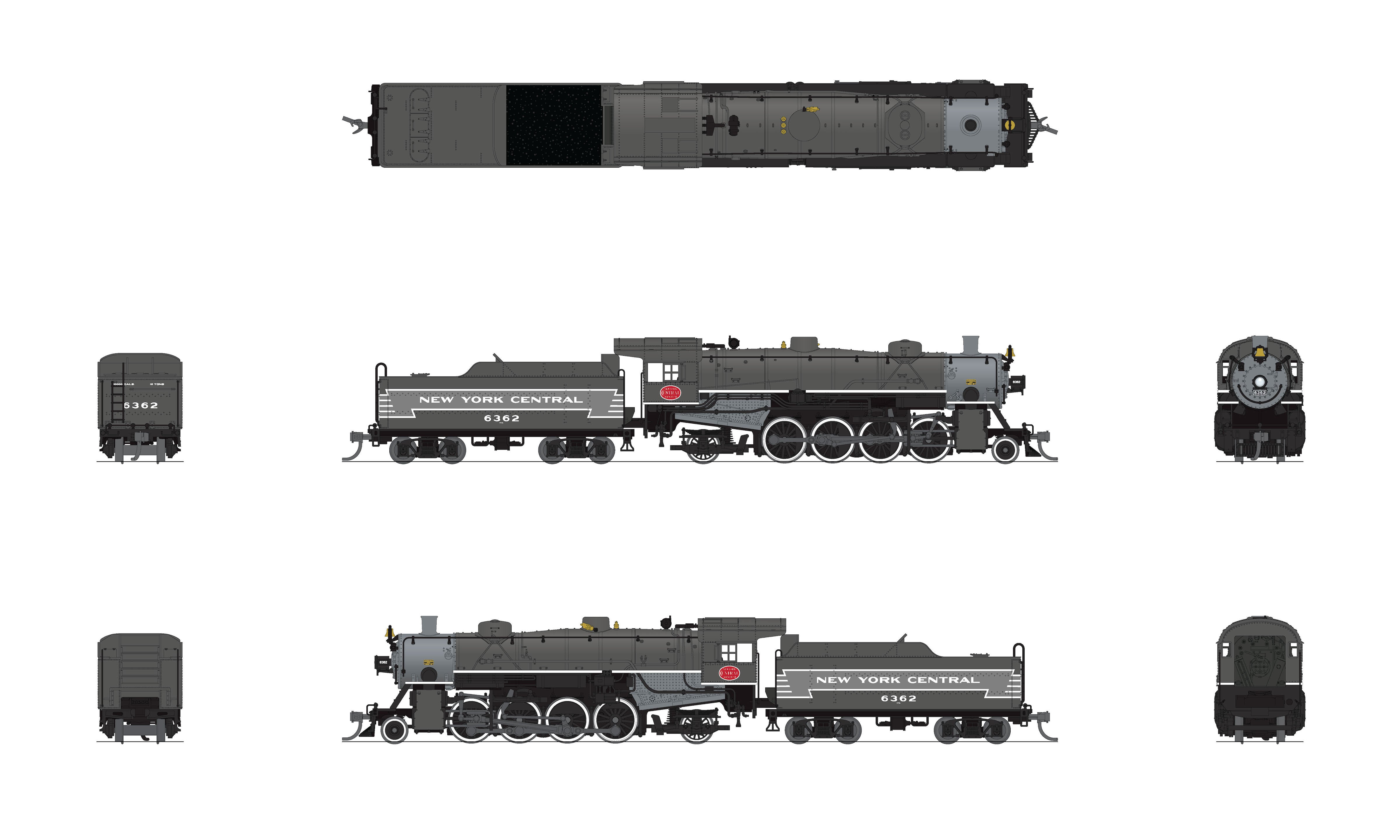 7859 USRA Light Mikado, NYC 6365, Two-Tone Gray, Paragon4 Sound/DC/DCC, N (NP)