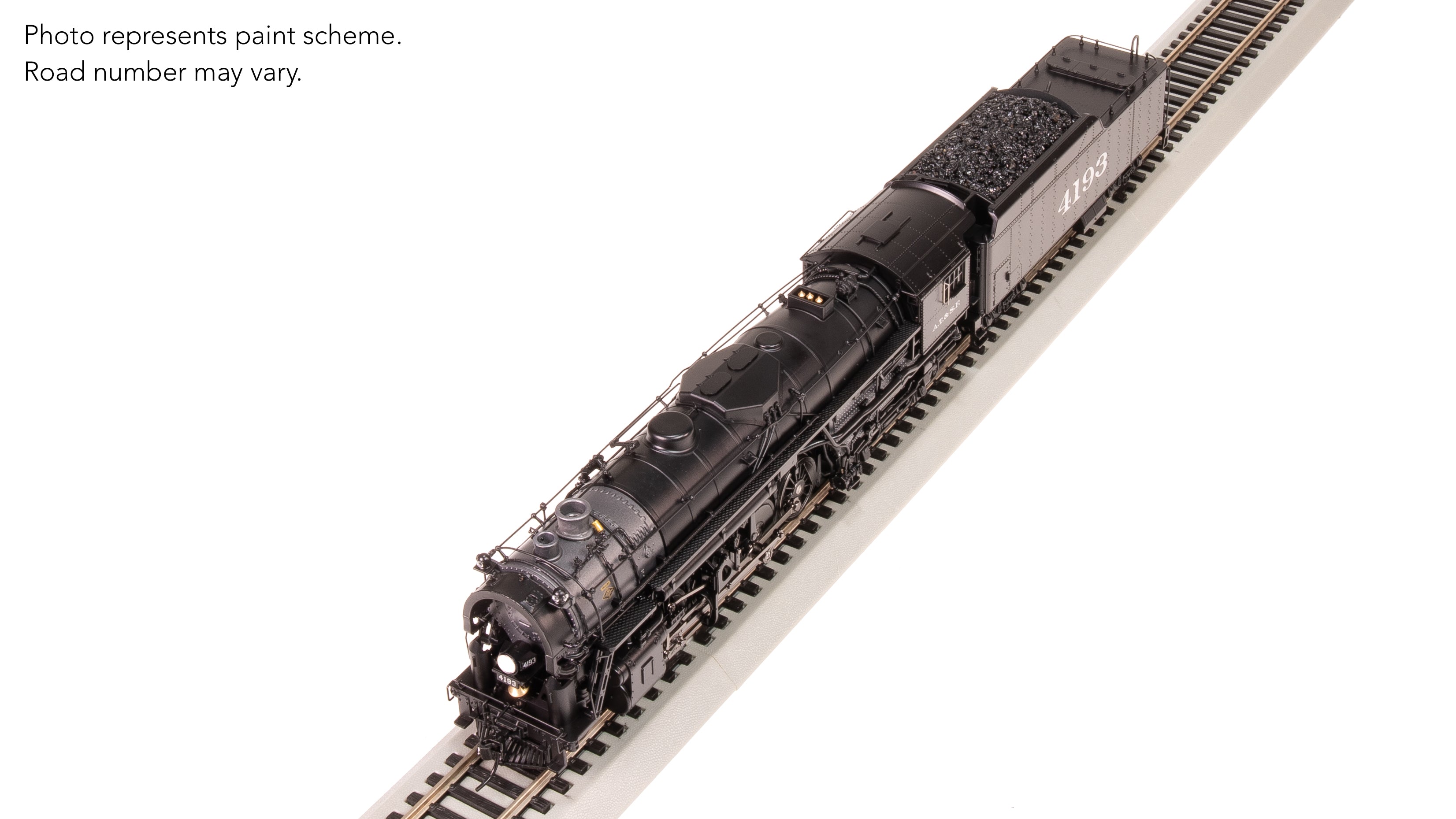 7890 ATSF 2-8-4 Berkshire, T1a #4193, 4-axle Tender, Spoked Main Driver, Paragon4 Sound/DC/DCC, Smoke, HO