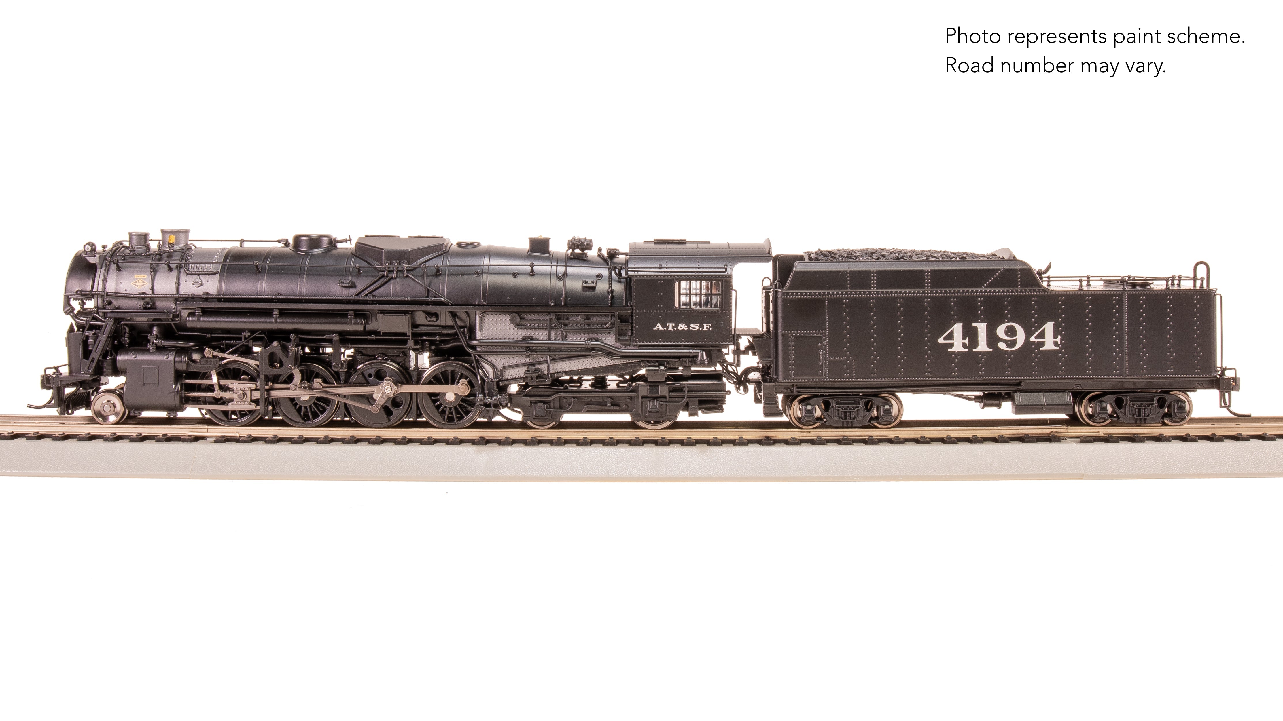 7891 ATSF 2-8-4 Berkshire, T1a #4194, 4-axle Tender, Disk Main Driver, Paragon4 Sound/DC/DCC, Smoke, HO