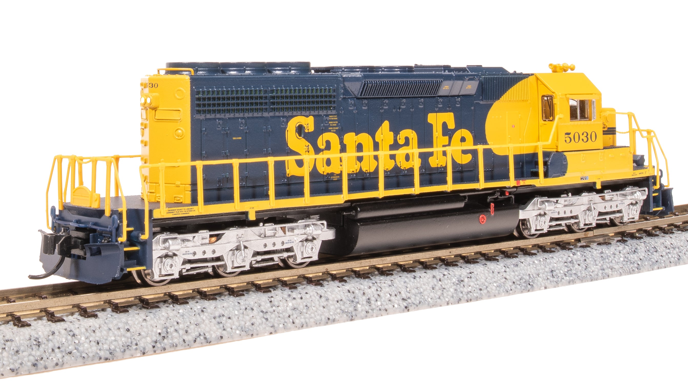 7951 EMD SD40-2, ATSF 5056, Yellow Bonnet, Paragon4 Sound/DC/DCC, N