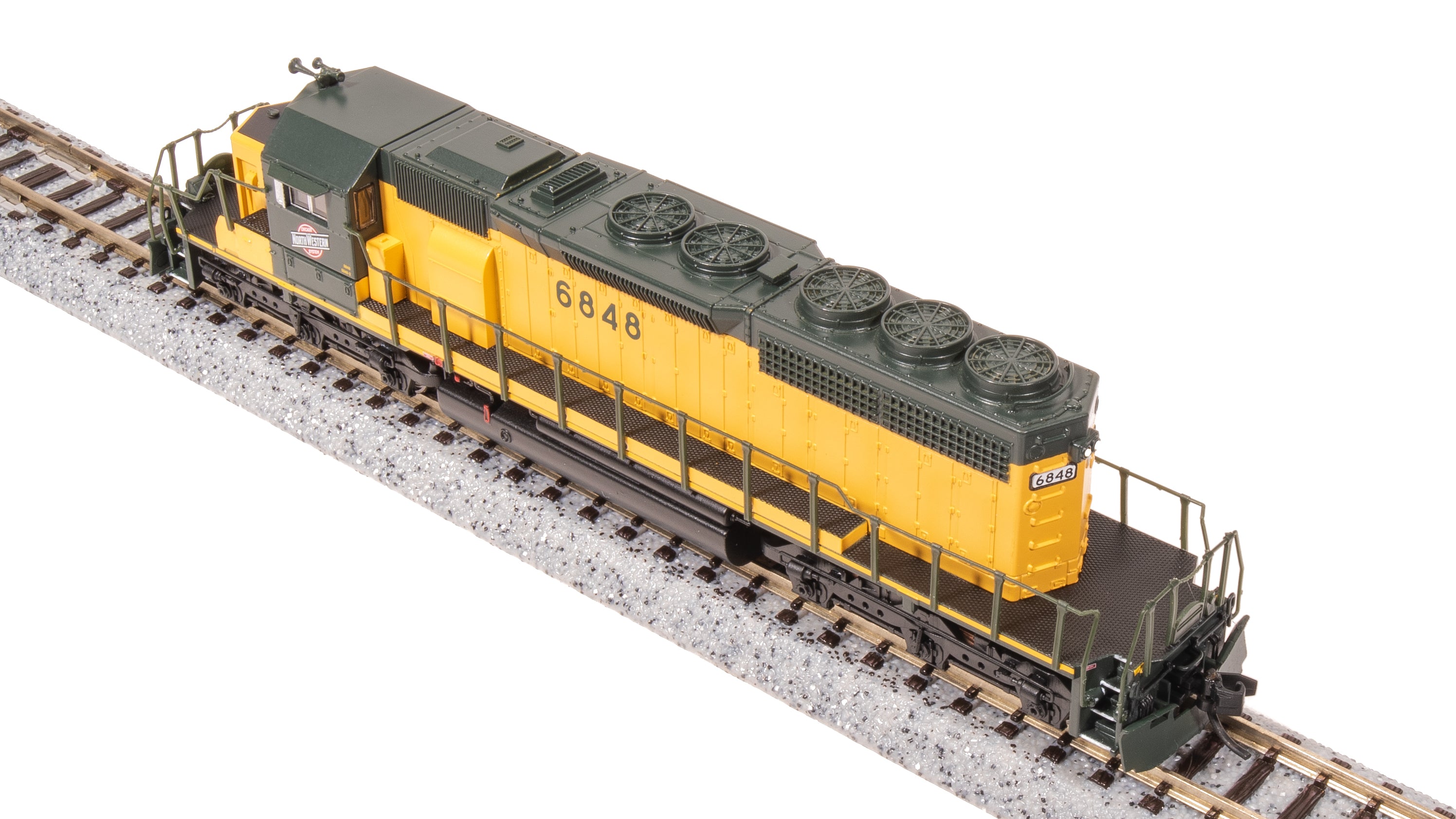 7955 EMD SD40-2, CNW 6848, Green & Traditional Yellow, Paragon4 Sound/DC/DCC, N