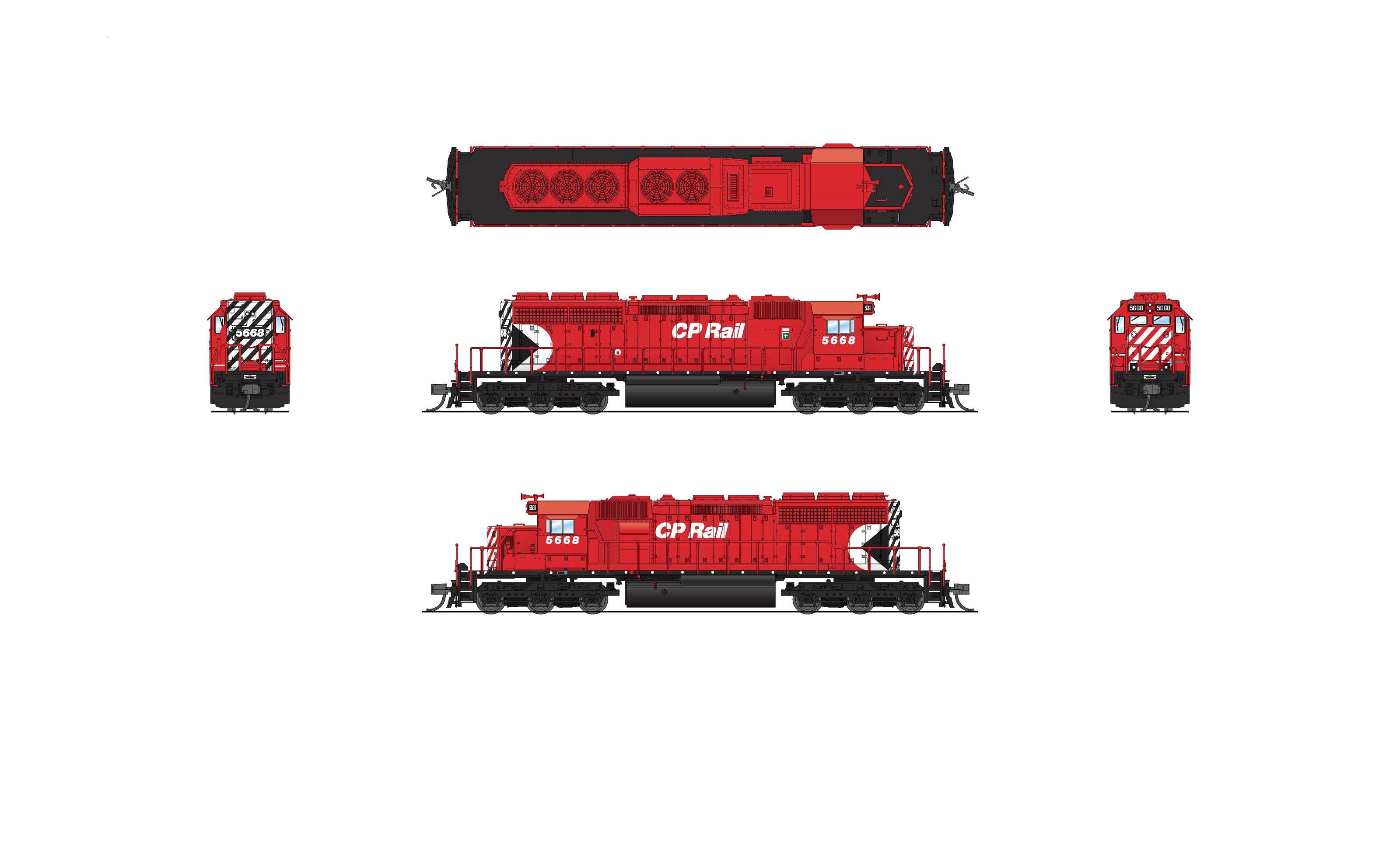 7958 EMD SD40-2, CP 5692, Multimark, Paragon4 Sound/DC/DCC, N