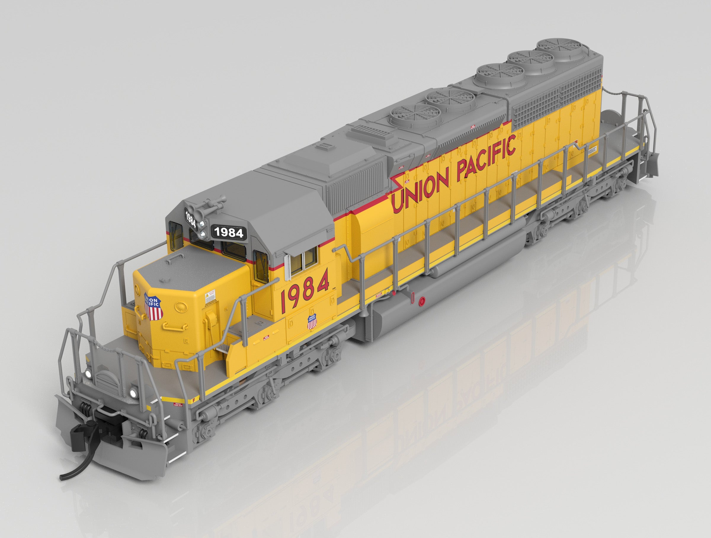 7968 EMD SD40-2, UP 1984, 2010's Appearance, Paragon4 Sound/DC/DCC, N