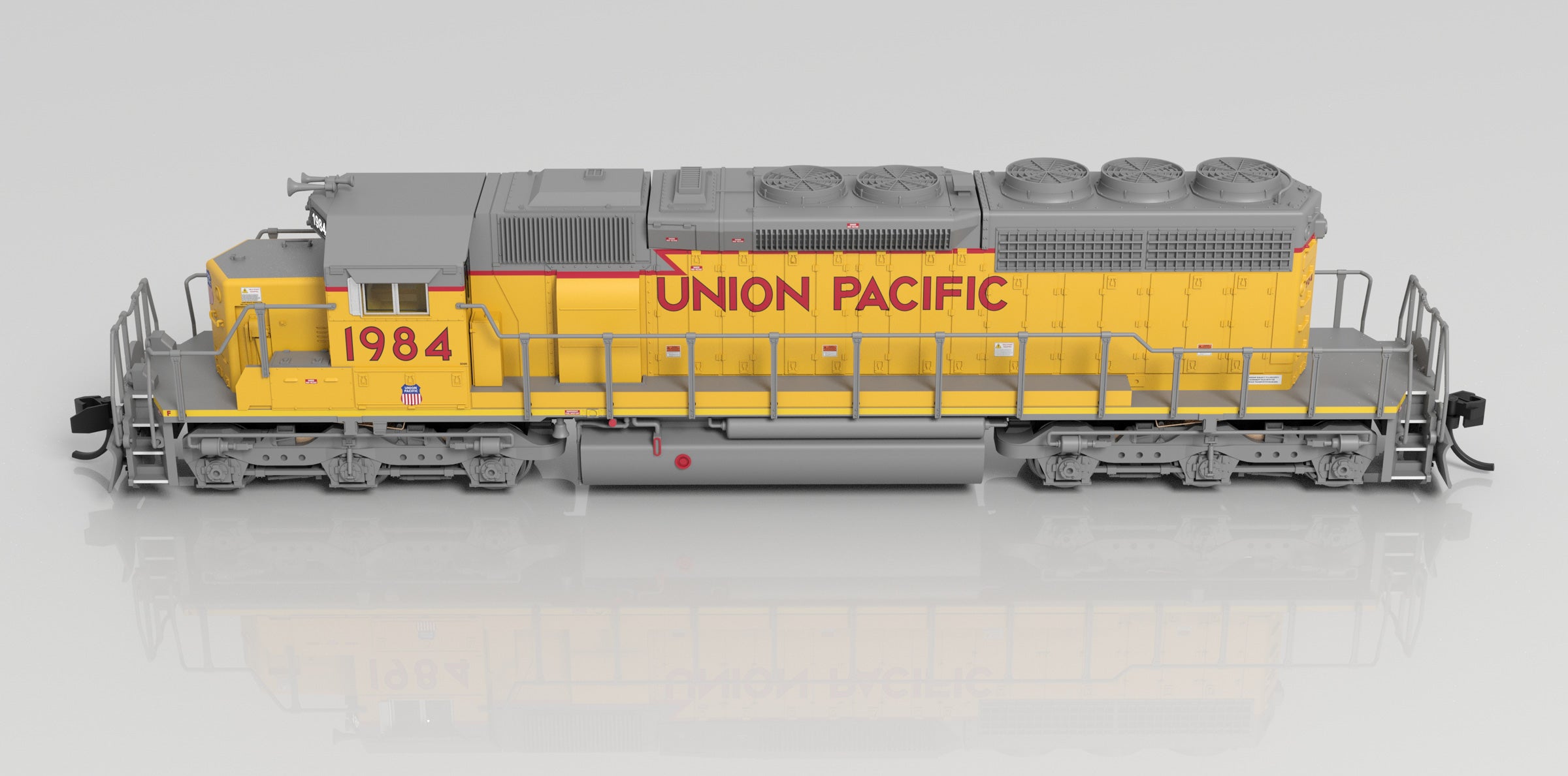 7968 EMD SD40-2, UP 1984, 2010's Appearance, Paragon4 Sound/DC/DCC, N