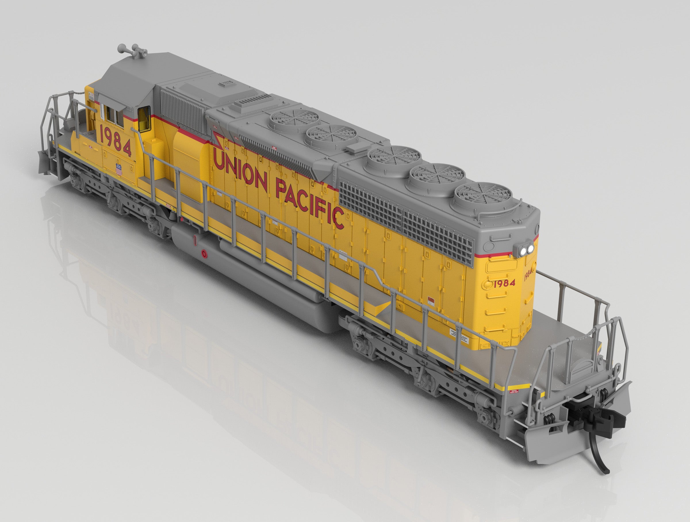 7968 EMD SD40-2, UP 1984, 2010's Appearance, Paragon4 Sound/DC/DCC, N