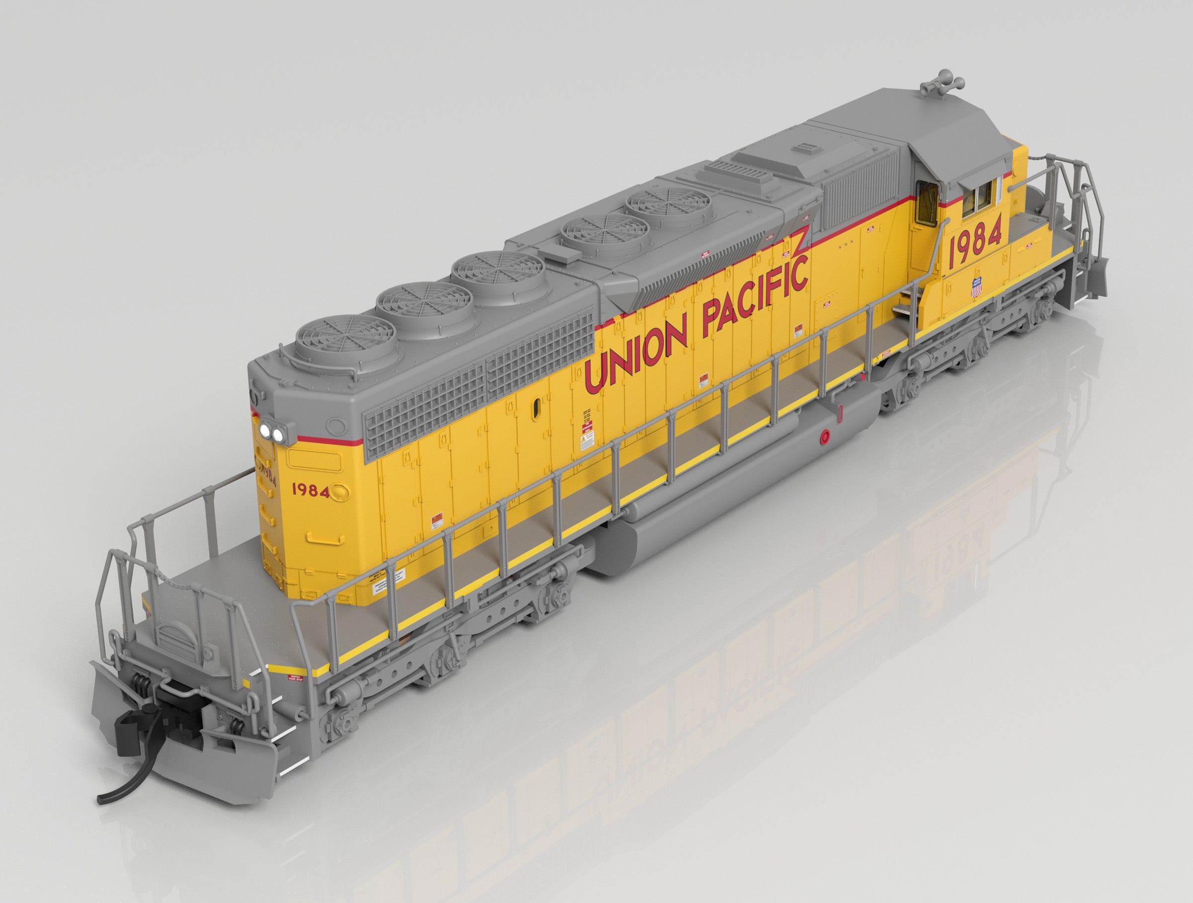 7968 EMD SD40-2, UP 1984, 2010's Appearance, Paragon4 Sound/DC/DCC, N