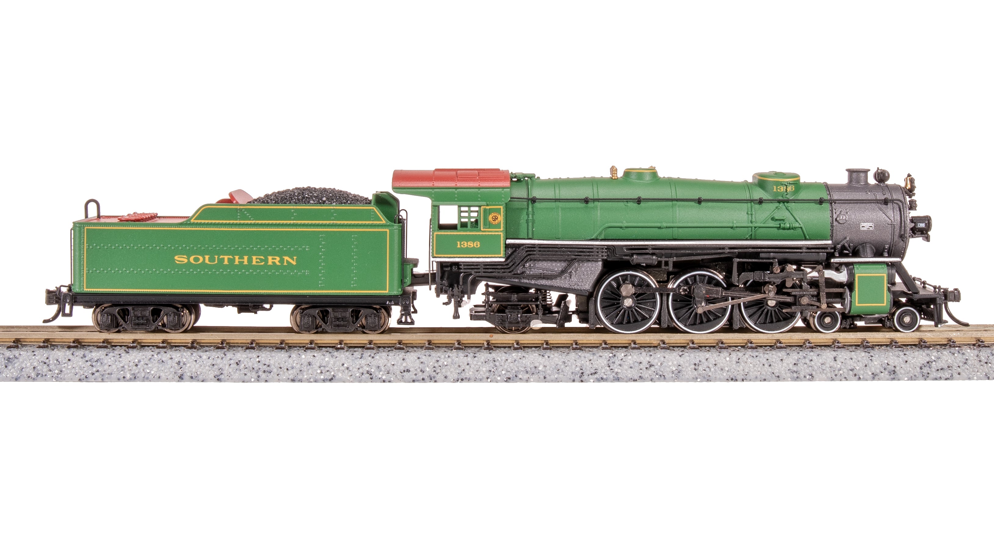 7987 Heavy Pacific 4-6-2, SOU 1386, Sylvan Green, Paragon4 Sound/DC/DCC, N