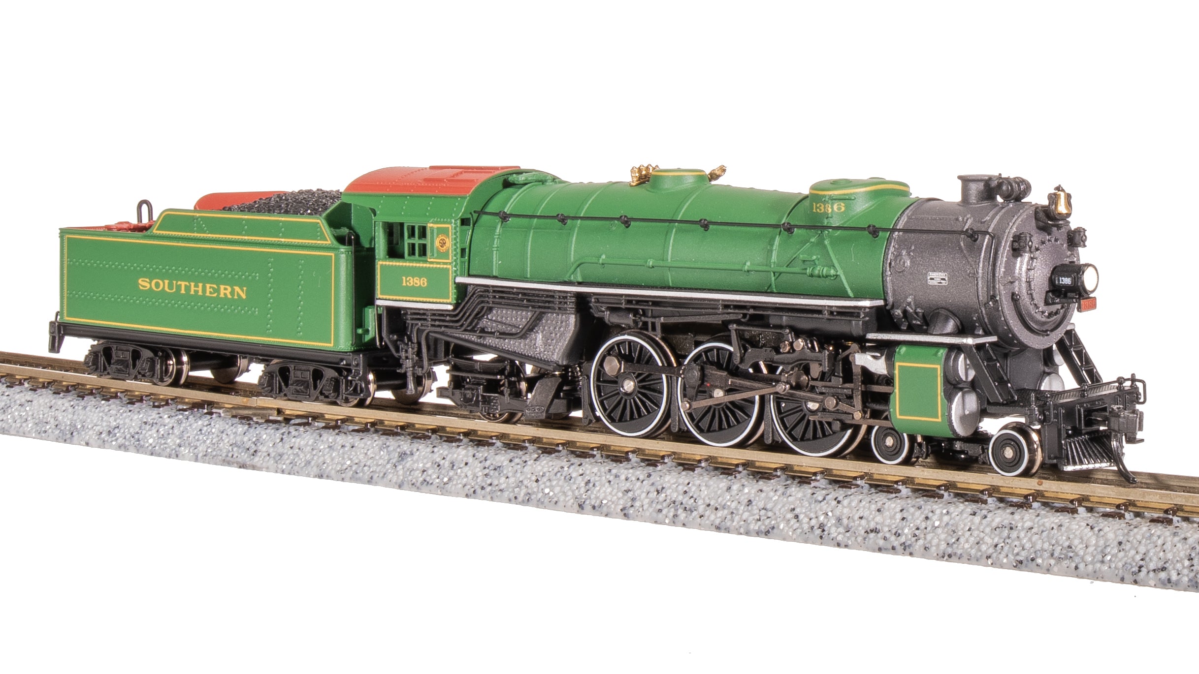 7987 Heavy Pacific 4-6-2, SOU 1386, Sylvan Green, Paragon4 Sound/DC/DCC, N