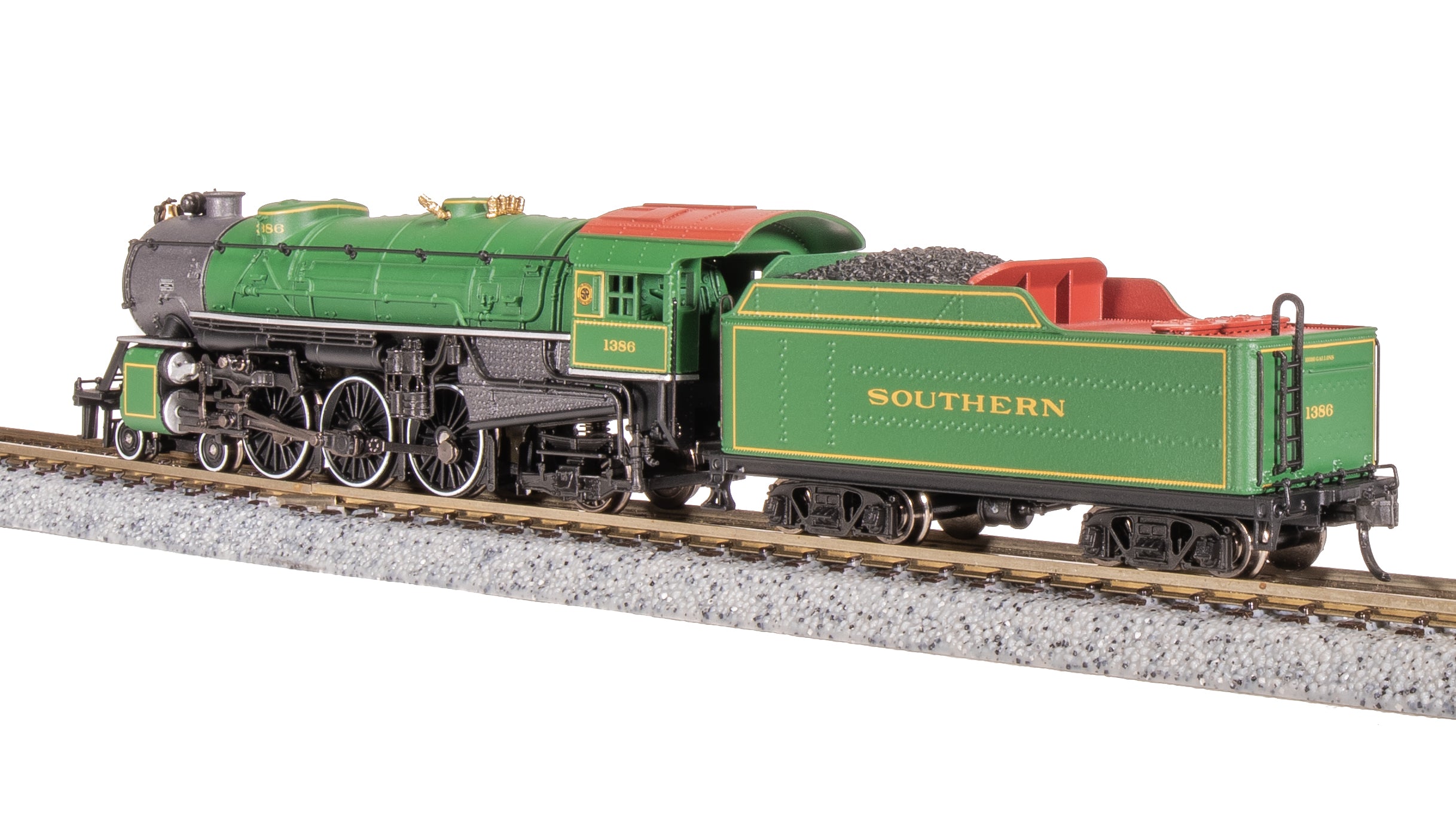 7987 Heavy Pacific 4-6-2, SOU 1386, Sylvan Green, Paragon4 Sound/DC/DCC, N