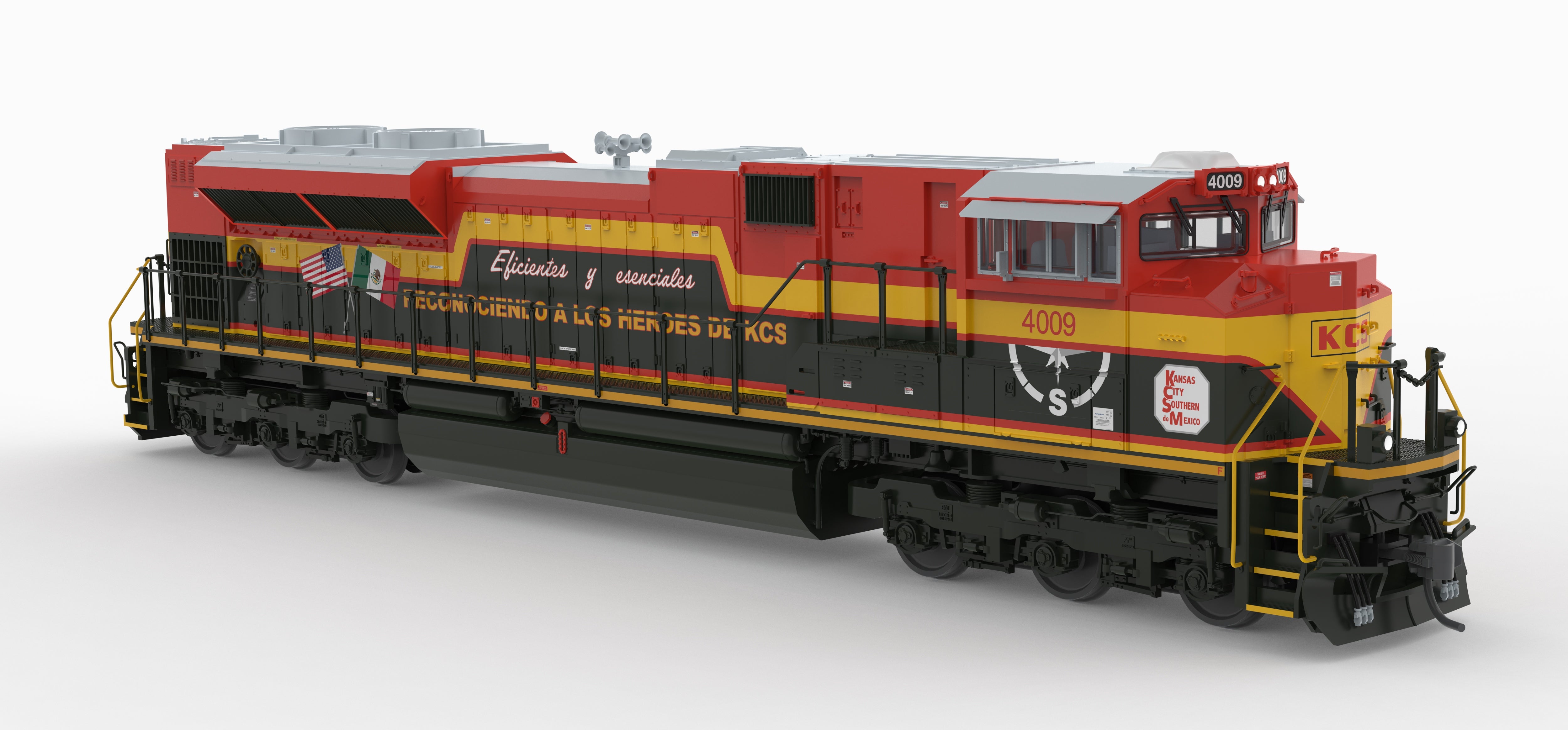 10433 EMD SD70ACe, KCS 4009, "Heroes" Scheme, Paragon4 Sound/DC/DCC, HO
