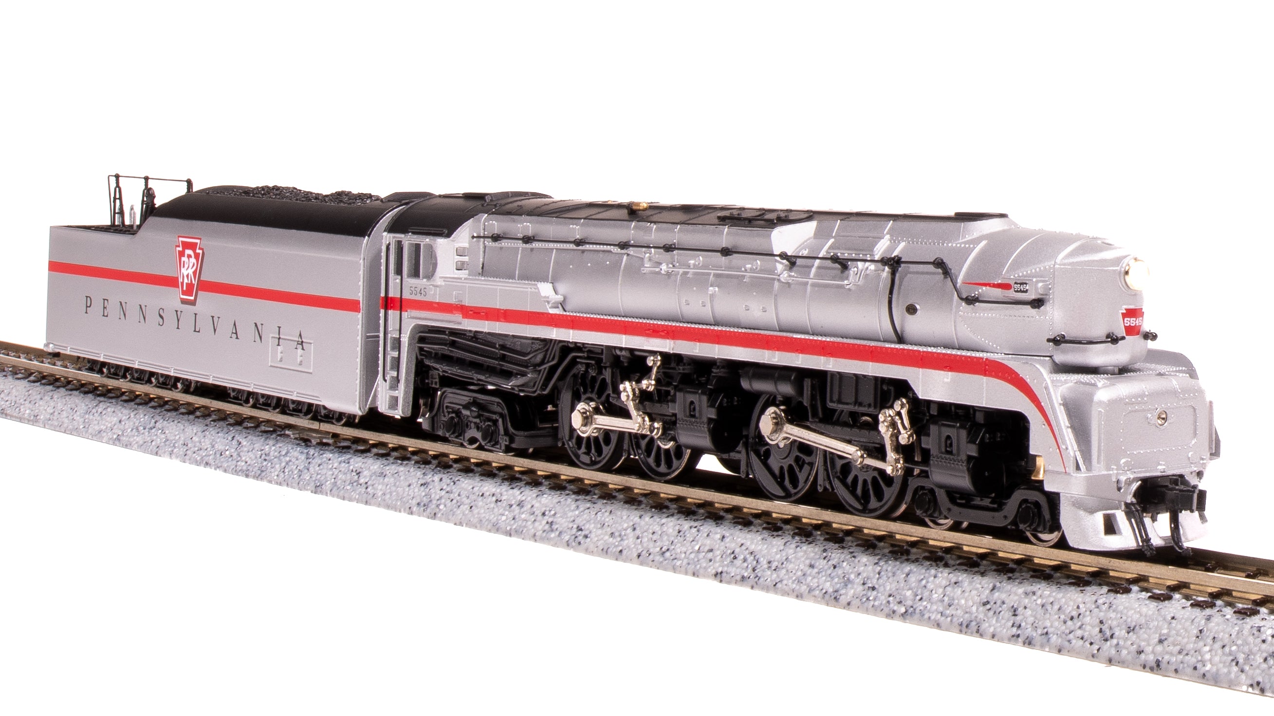 8028 PRR T1 Duplex, #5545, Silver w/ Red, Paragon4 Sound/DC/DCC, N (Fantasy Paint Scheme) Default Title