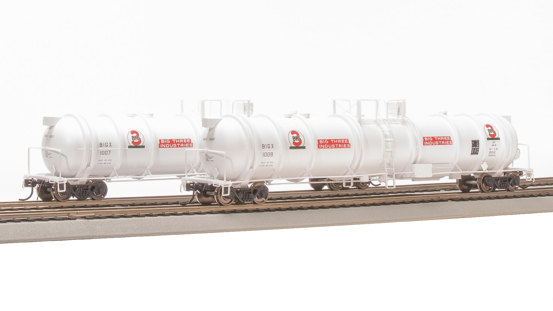 8033 Cryogenic Tank Car, Big 3, 2-Pack, HO