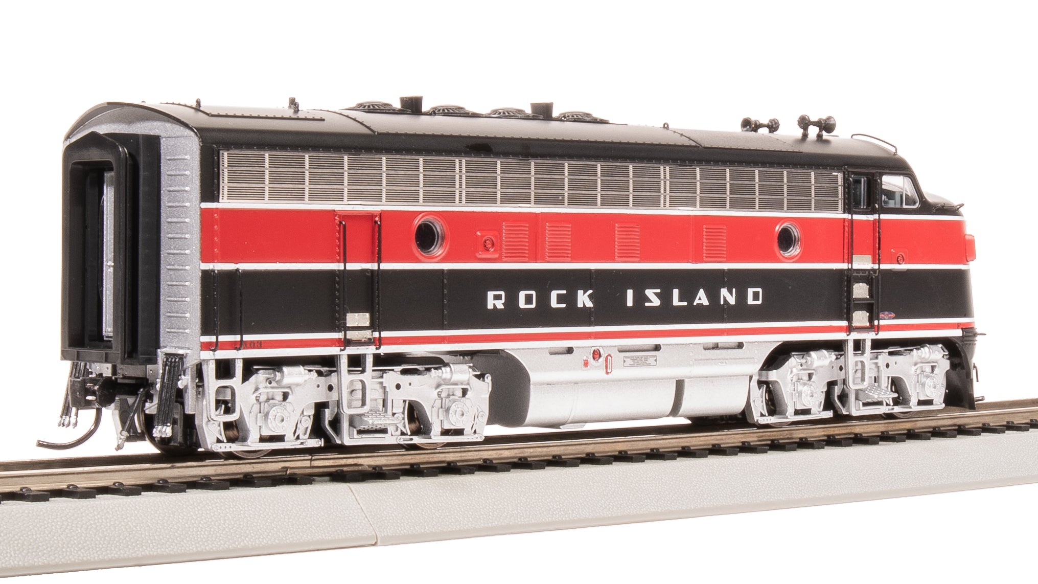 8191 EMD F7 AB, CRIP 103/105B, Red/Black w/ Aluminum Trucks, A-unit Paragon4 Sound/DC/DCC, Unpowered B, HO