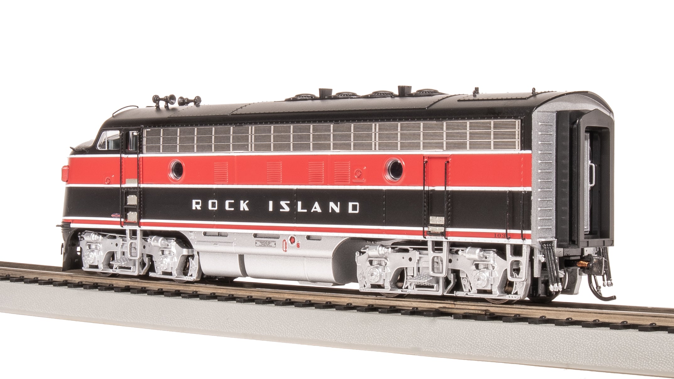 8191 EMD F7 AB, CRIP 103/105B, Red/Black w/ Aluminum Trucks, A-unit Paragon4 Sound/DC/DCC, Unpowered B, HO