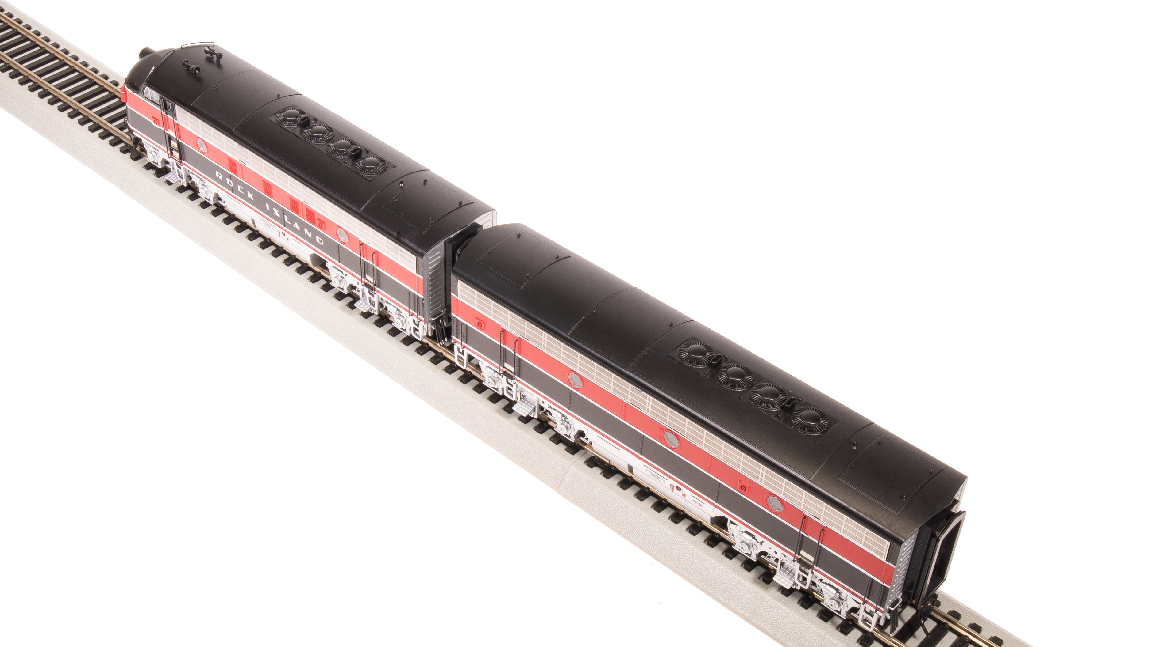 8191 EMD F7 AB, CRIP 103/105B, Red/Black w/ Aluminum Trucks, A-unit Paragon4 Sound/DC/DCC, Unpowered B, HO