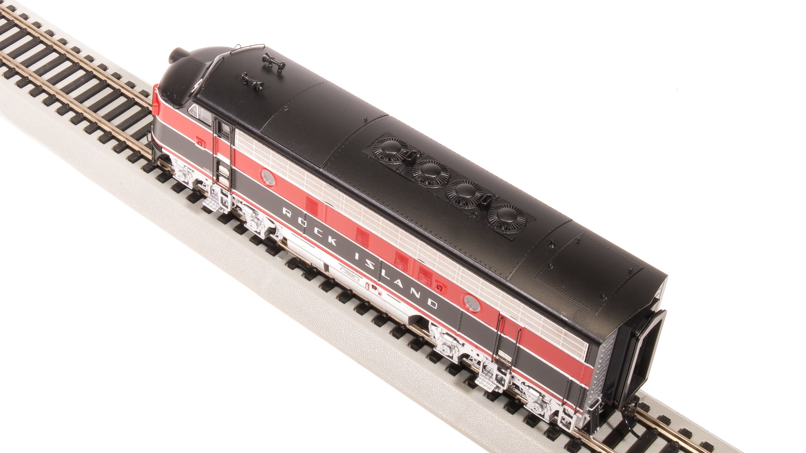 8191 EMD F7 AB, CRIP 103/105B, Red/Black w/ Aluminum Trucks, A-unit Paragon4 Sound/DC/DCC, Unpowered B, HO