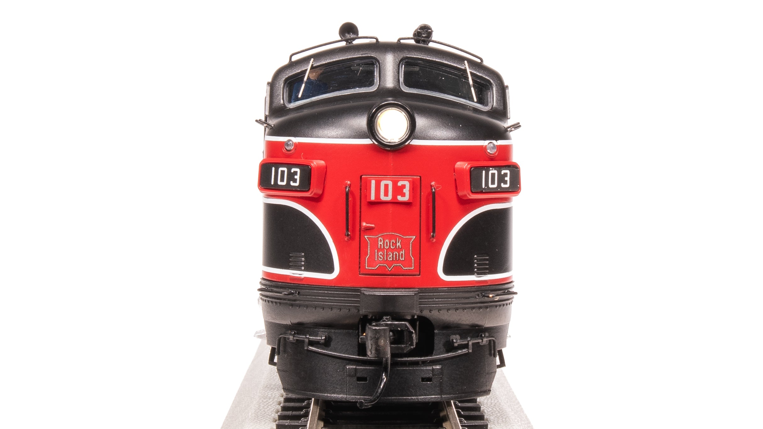 8191 EMD F7 AB, CRIP 103/105B, Red/Black w/ Aluminum Trucks, A-unit Paragon4 Sound/DC/DCC, Unpowered B, HO