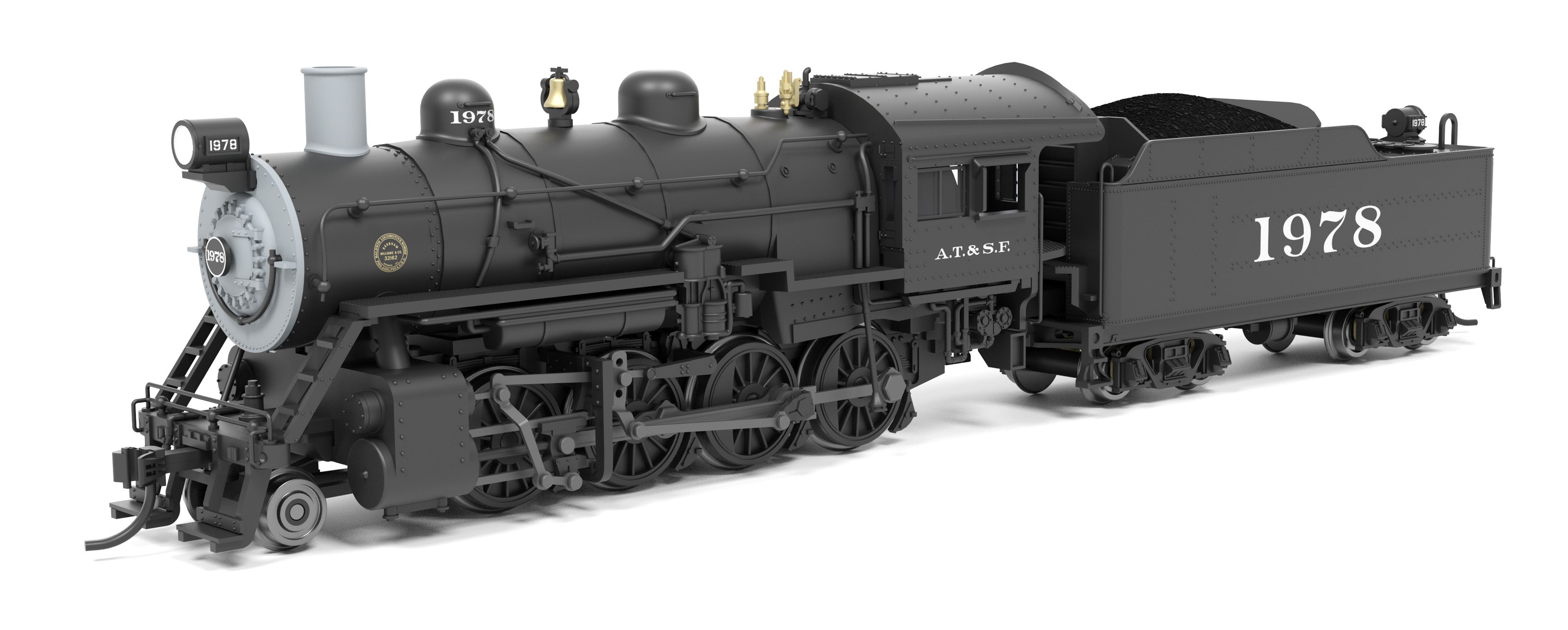 8398 2-8-0 Consolidation, ATSF 1978, No-Sound / DCC-Ready, N
