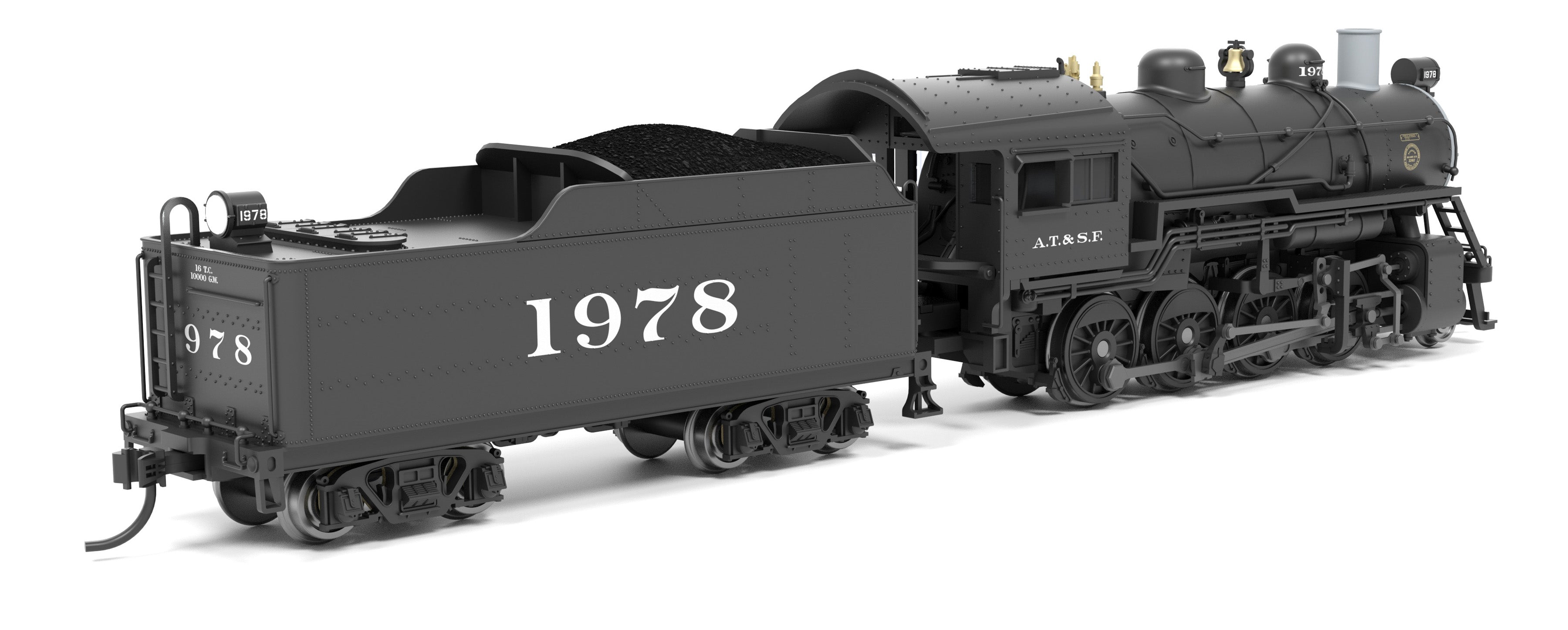 8398 2-8-0 Consolidation, ATSF 1978, No-Sound / DCC-Ready, N