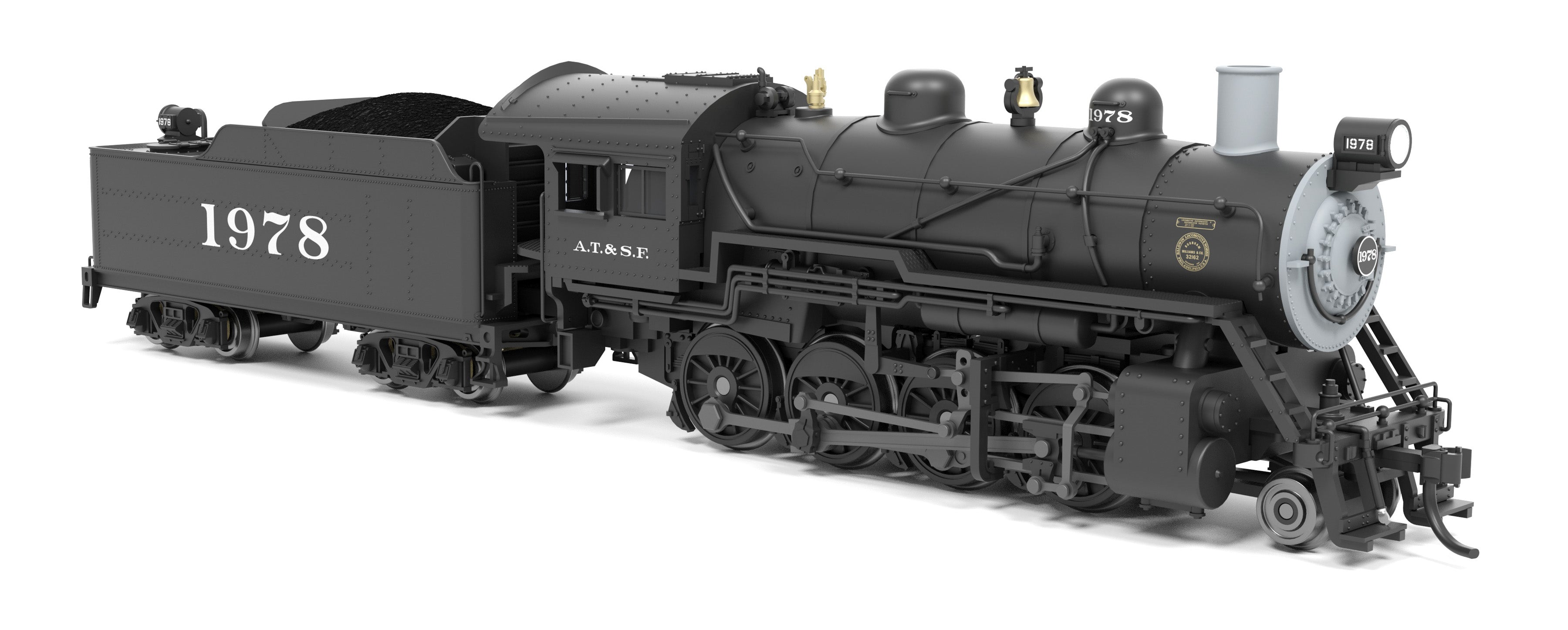 8376 2-8-0 Consolidation, ATSF 1978, Paragon4 Sound/DC/DCC, w/ Smoke, N