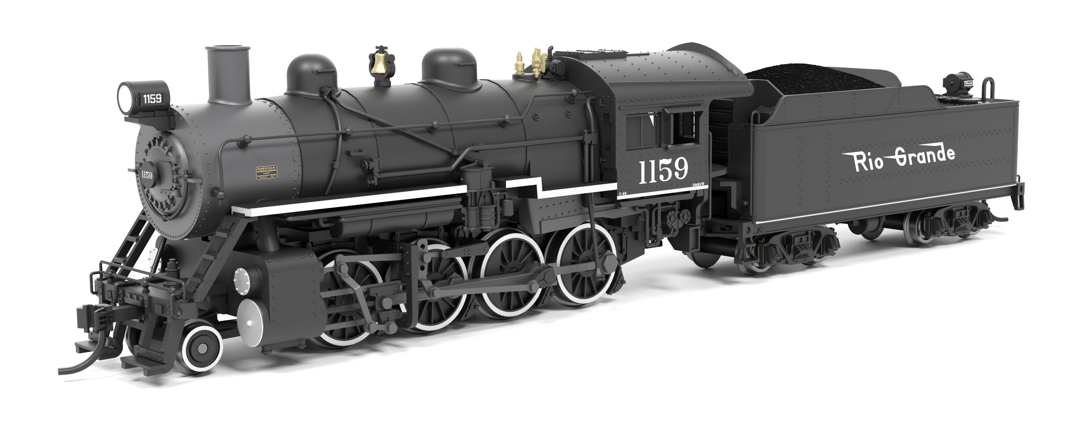 8400 2-8-0 Consolidation, DRGW 1159, No-Sound / DCC-Ready, N