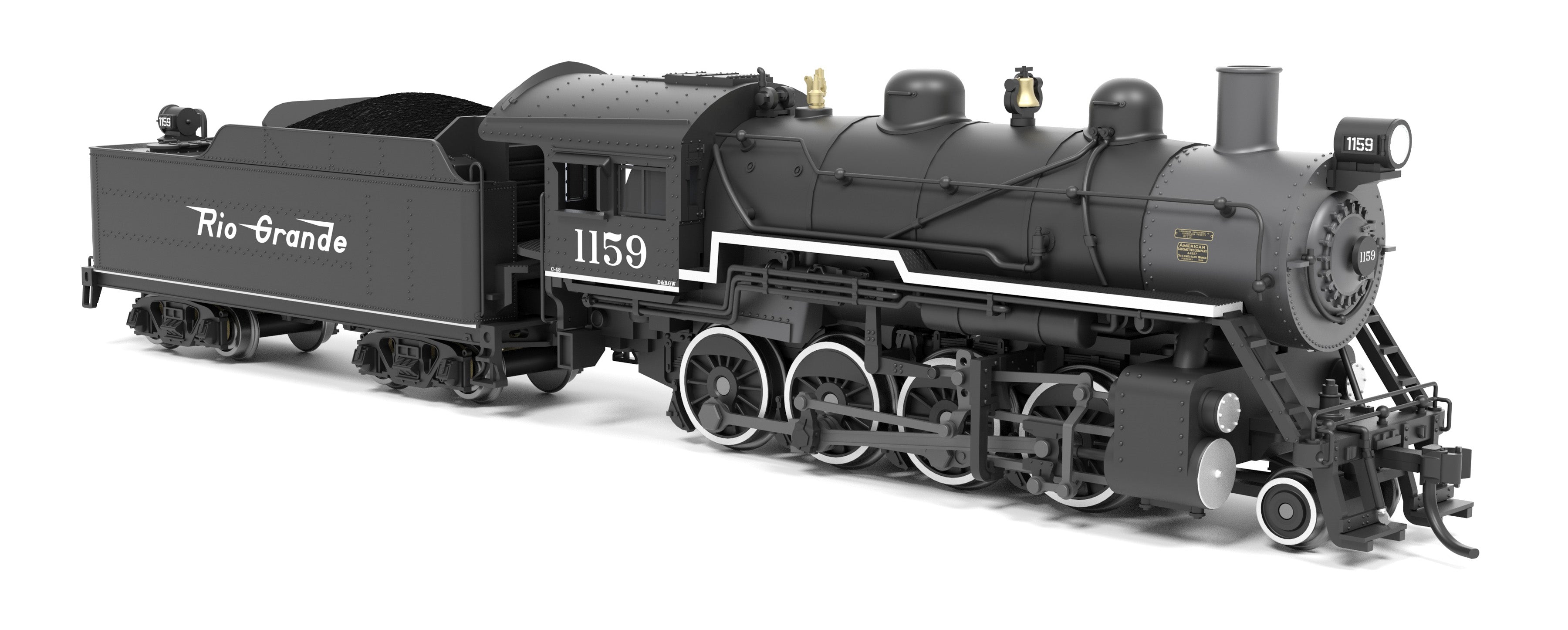 8400 2-8-0 Consolidation, DRGW 1159, No-Sound / DCC-Ready, N