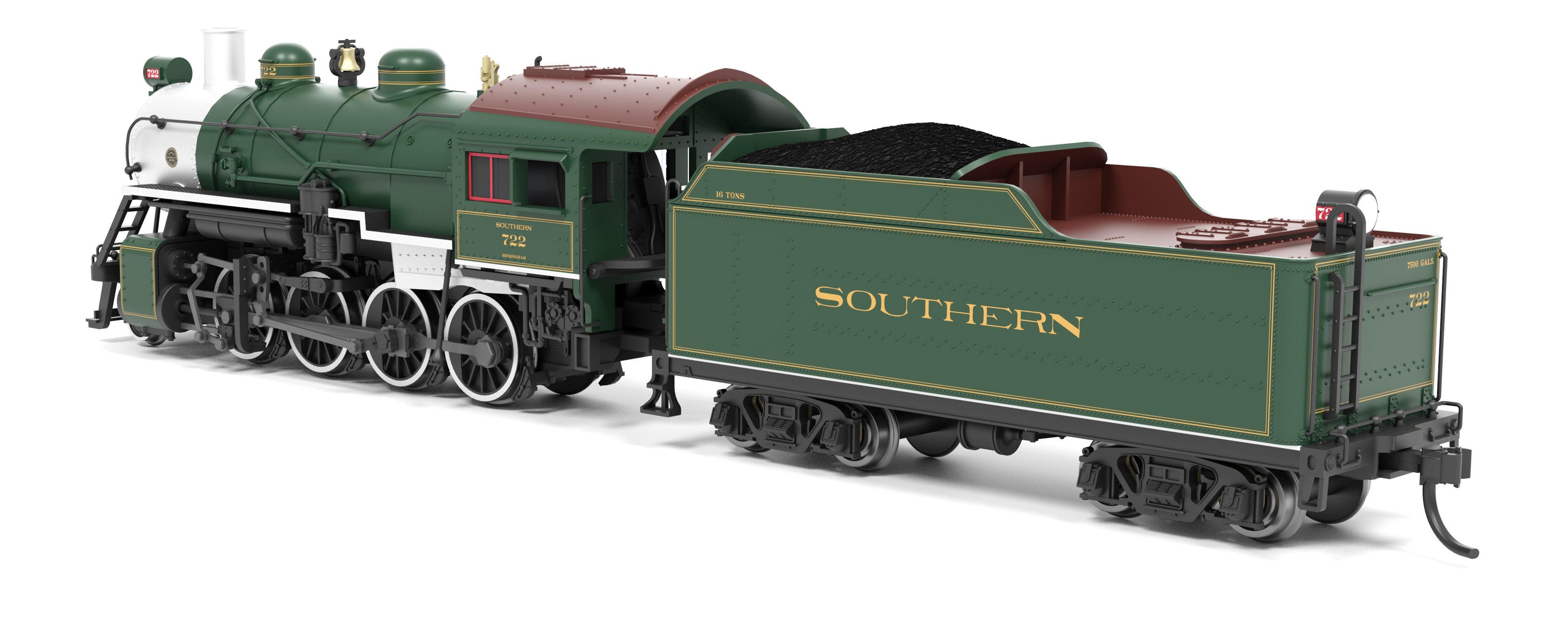 8386 2-8-0 Consolidation, SOU 722, Paragon4 Sound/DC/DCC, w/ Smoke, N
