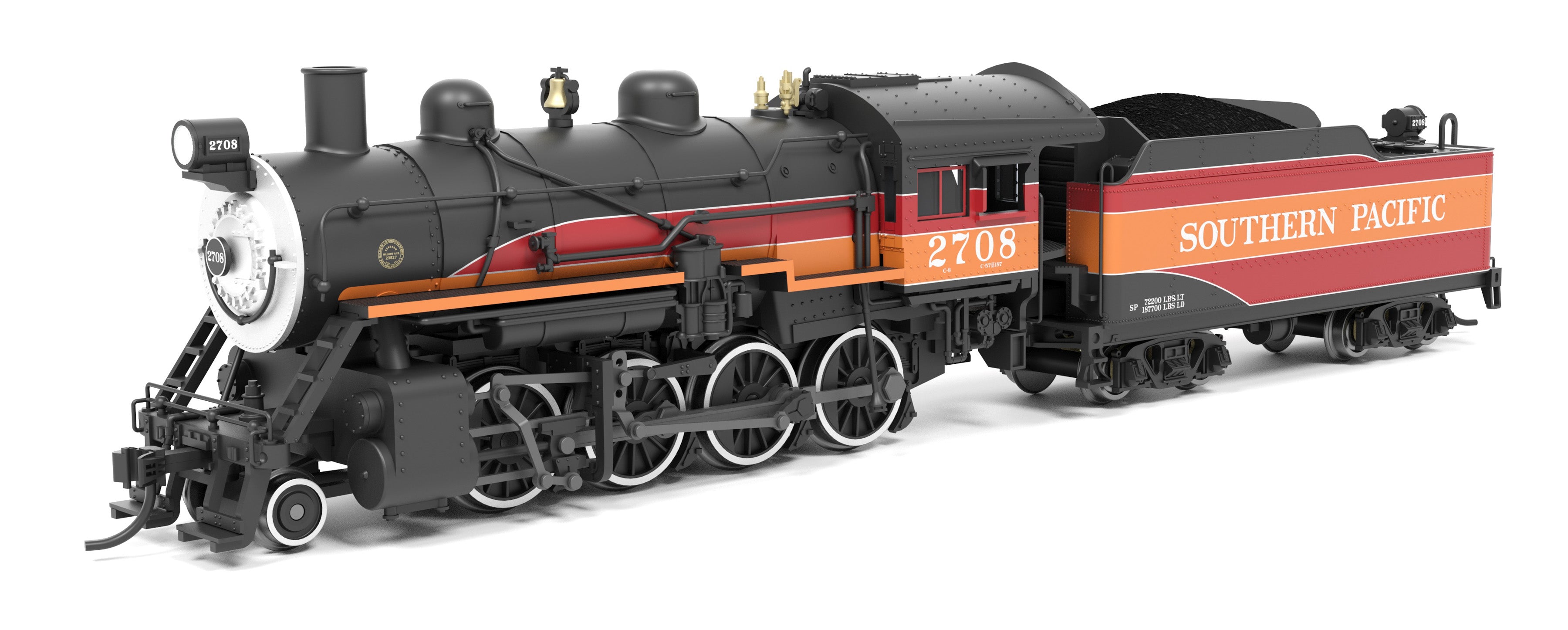 8388 2-8-0 Consolidation, SP 2720, Paragon4 Sound/DC/DCC, w/ Smoke, N
