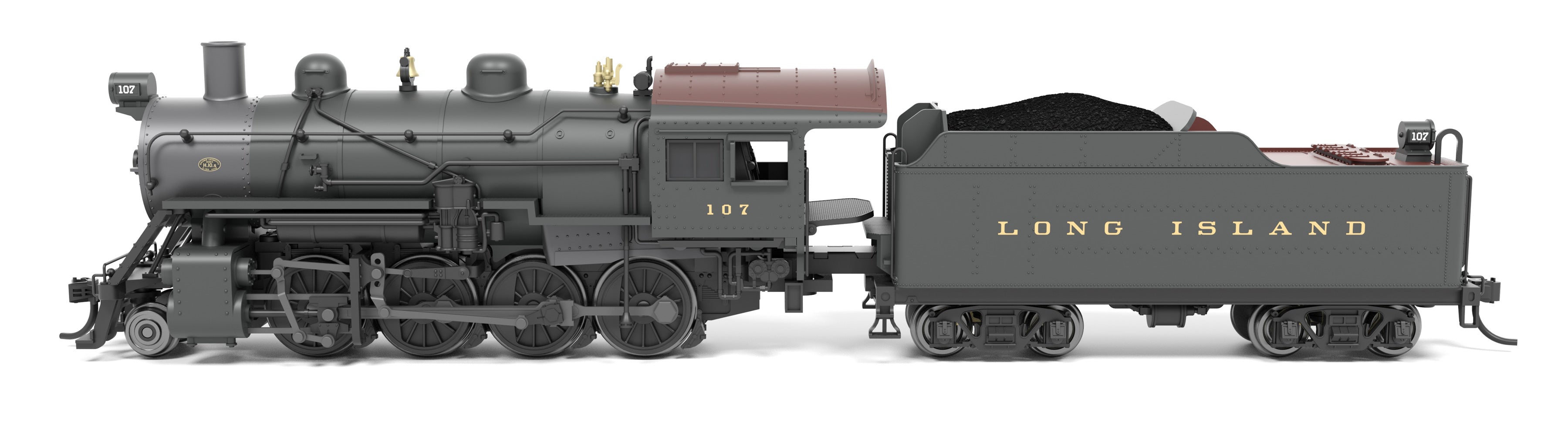 8407 2-8-0 Consolidation, LIRR 107, No-Sound / DCC-Ready, N (Trainworld Exclusive)