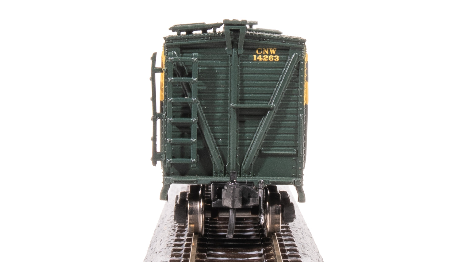 8452 40' Wood Stock Car, CNW 14263, Cattle Sounds, N Scale