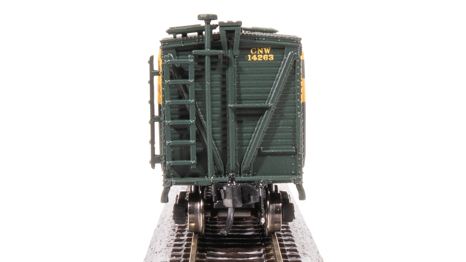 8452 40' Wood Stock Car, CNW 14263, Cattle Sounds, N Scale