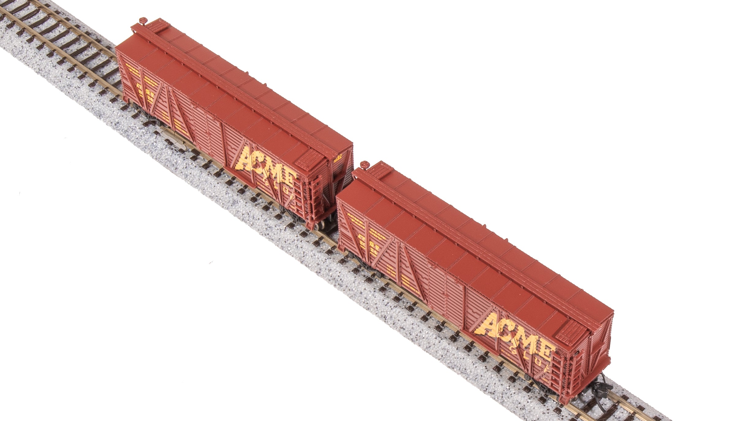 8487 40' Wood Stock Car, Acme Glue Factory, No Sound, 2-pack, N Scale