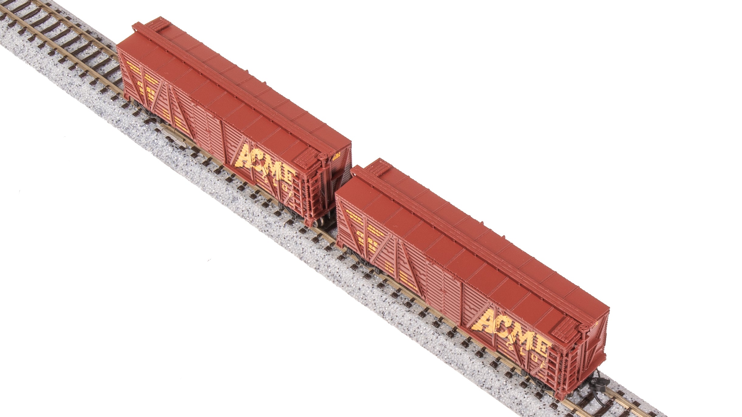 8487 40' Wood Stock Car, Acme Glue Factory, No Sound, 2-pack, N Scale
