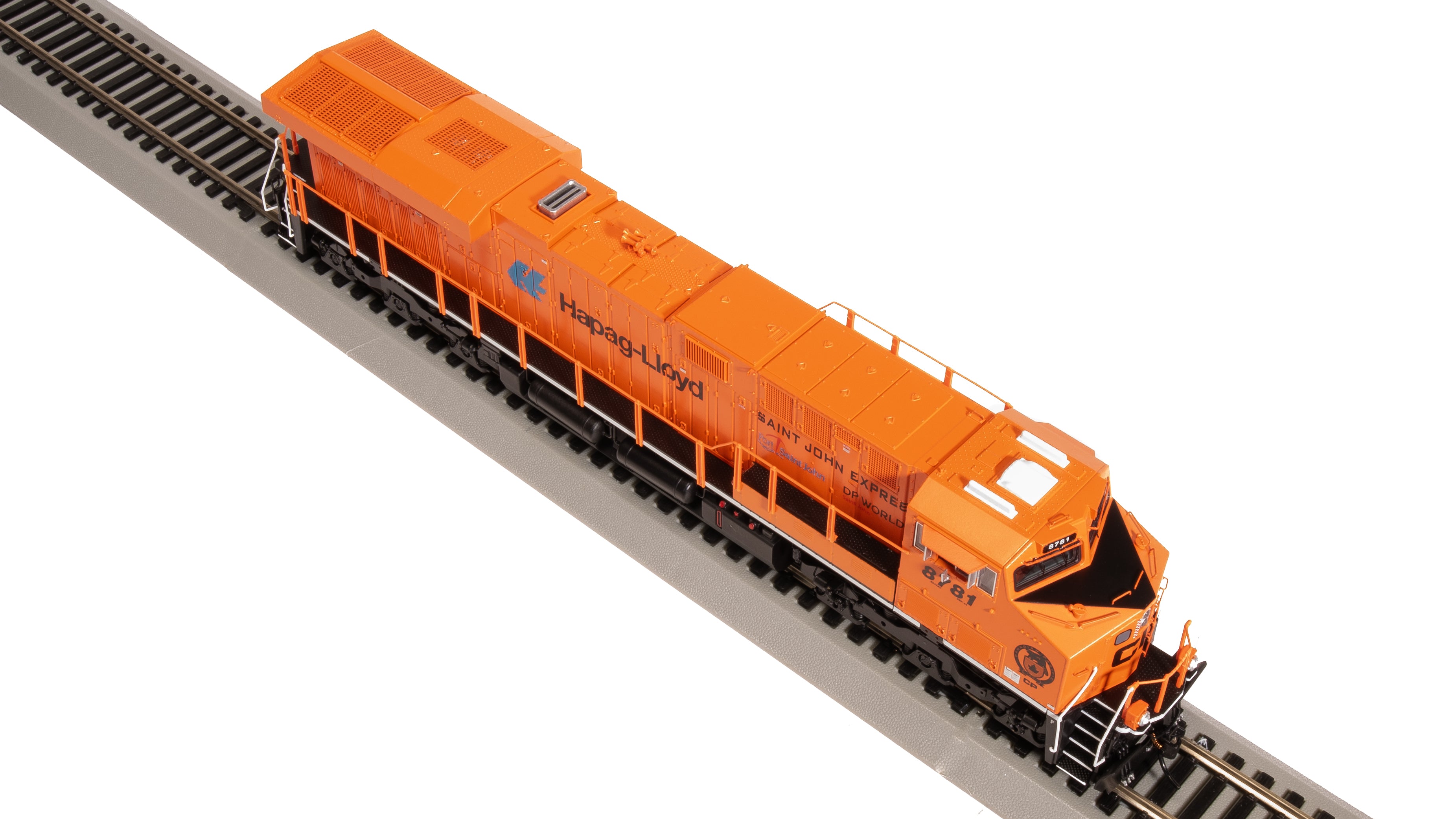 8558 GE ES44AC, CP #8781, "Saint John Express" Orange Paint, No-Sound / DCC-Ready, HO