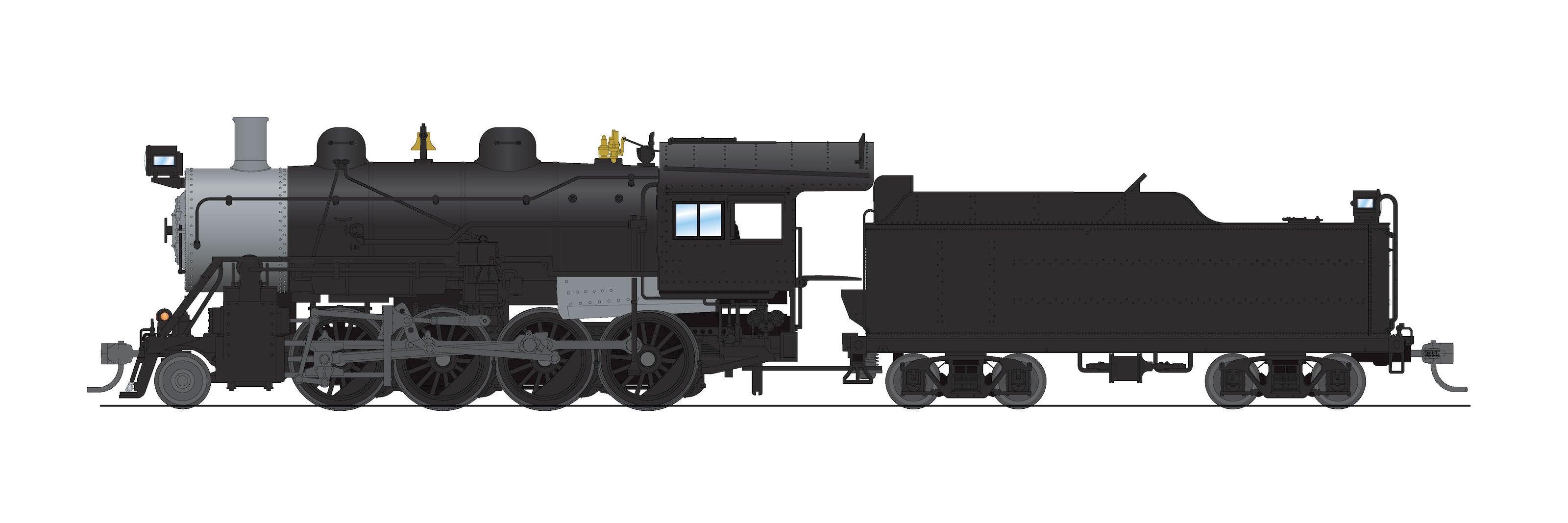 REFURBISHED R8742 2-8-0 Consolidation, Unlettered, Paragon4 Sound/DC/DCC, Smoke, HO