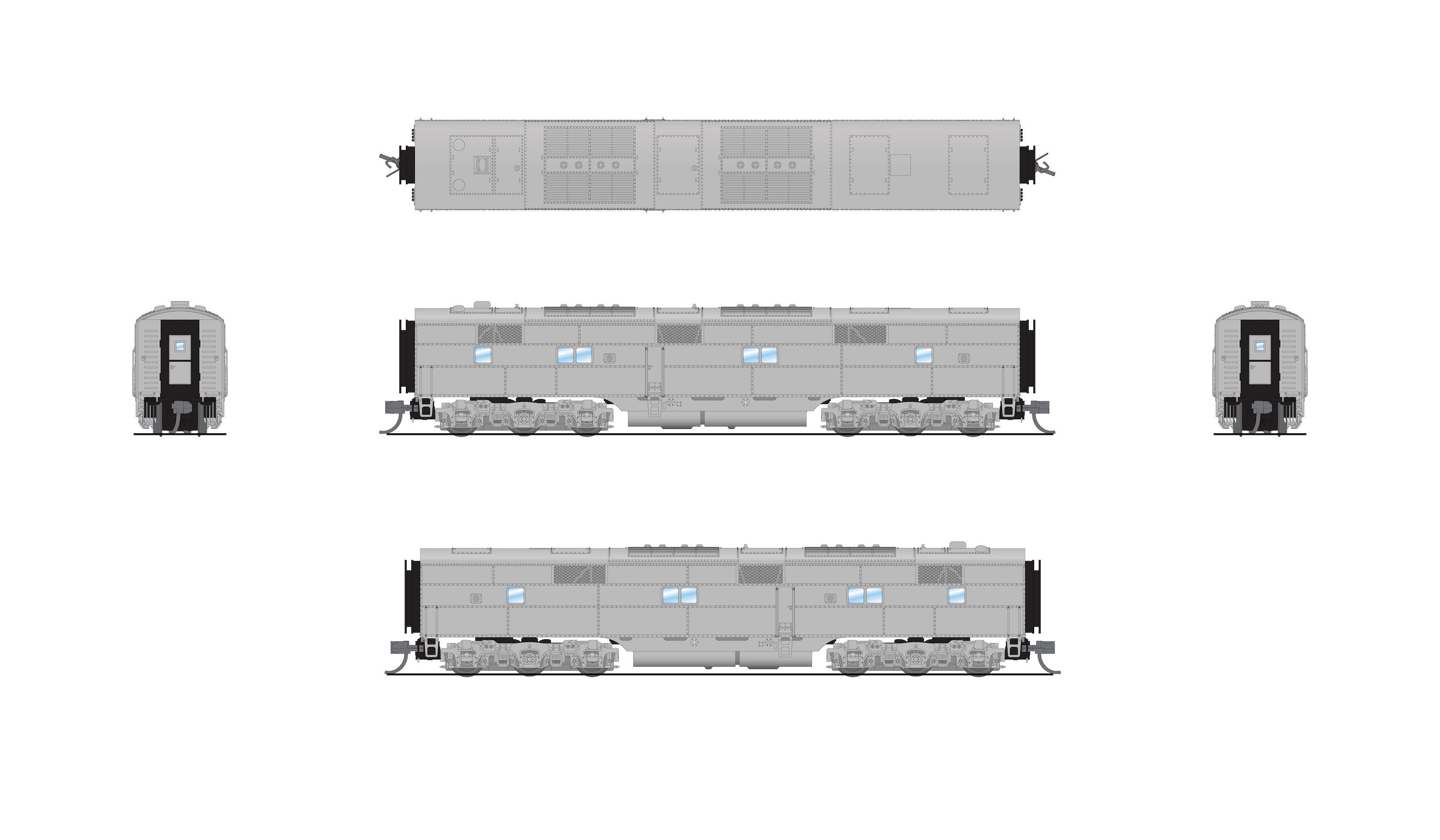 8779 EMD E7B, Unpainted, Paragon4 Sound/DC/DCC, N Default Title
