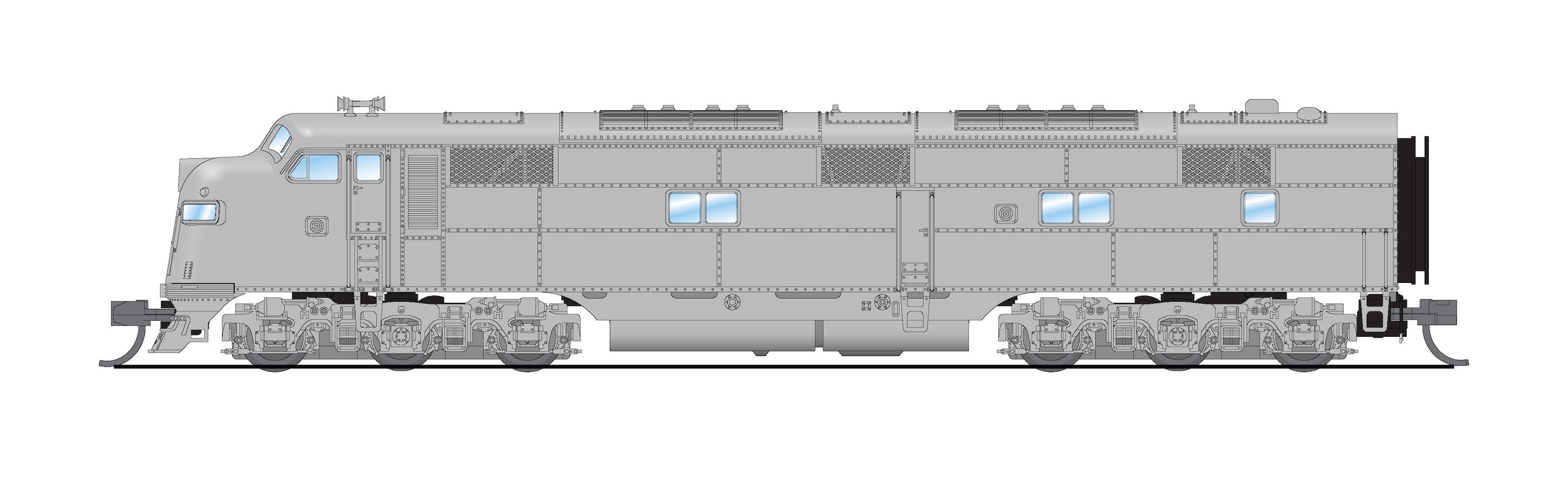 8802 EMD E7A, Unpainted, No-Sound / DCC-Ready, N Default Title