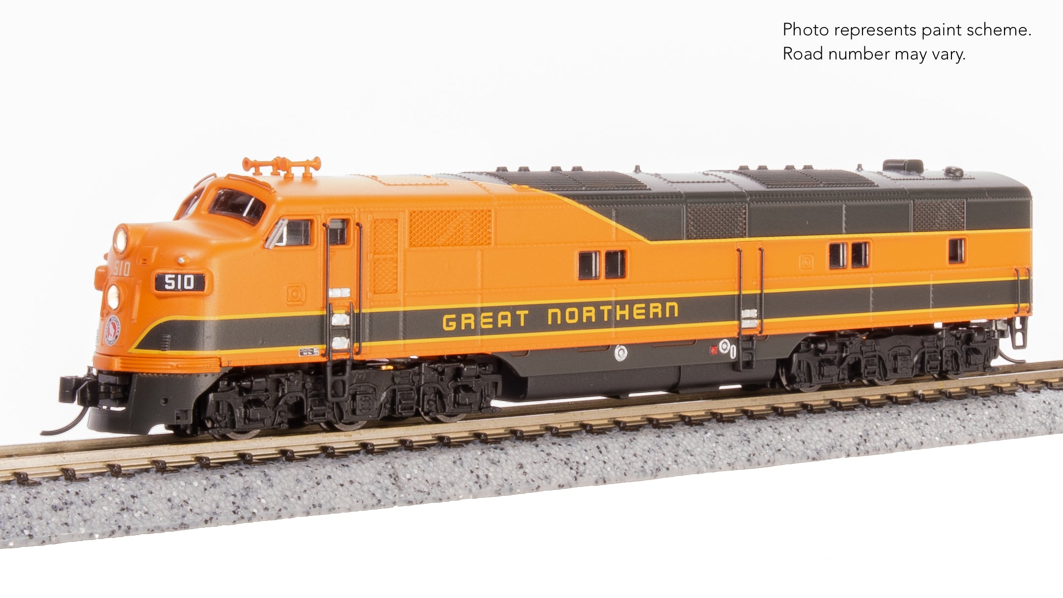 8781 EMD E7A, GN 512, Empire Builder, Paragon4 Sound/DC/DCC, N (Lowell Smith Exclusive)