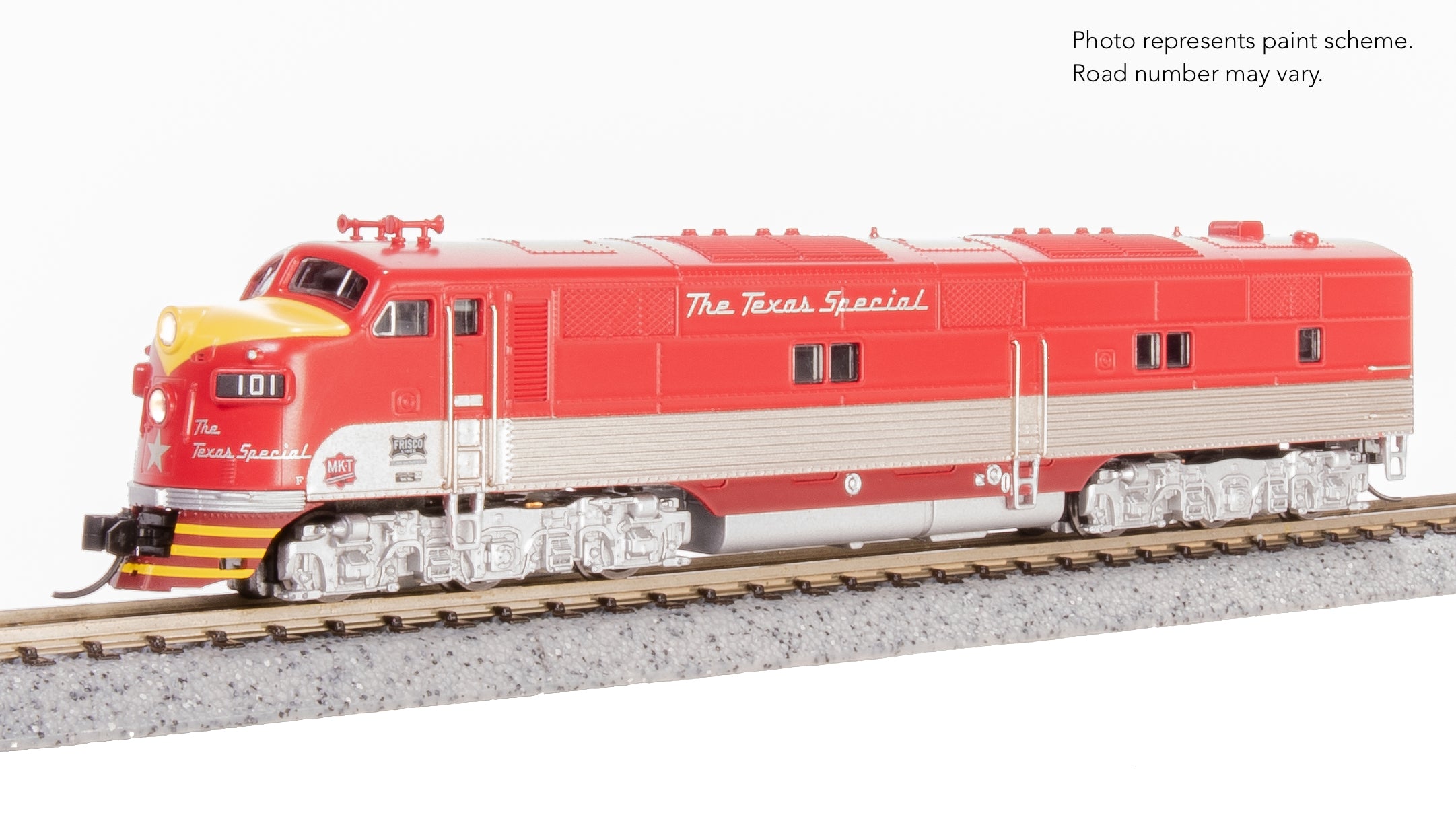 8807 EMD E7A, MKT #101-A, Texas Special, No-Sound / DCC-Ready, N (Lowe