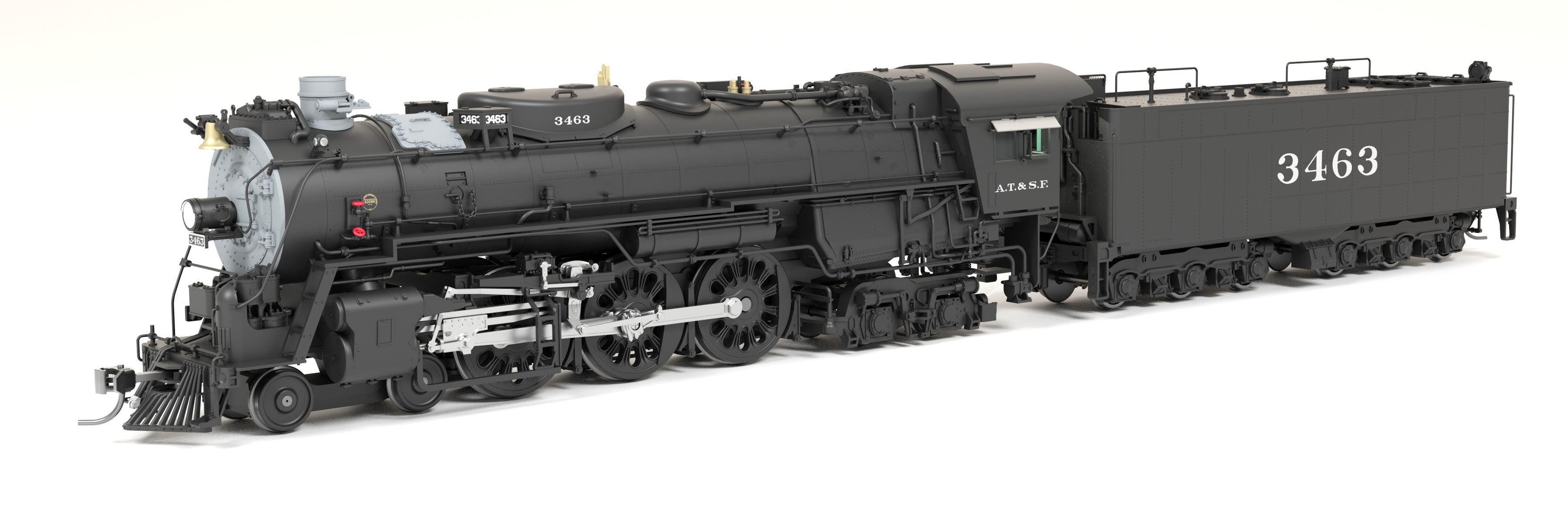 8861 ATSF 3460 Class 4-6-4, #3465, As-Delivered, Paragon4 Sound/DC/DCC, Smoke, HO