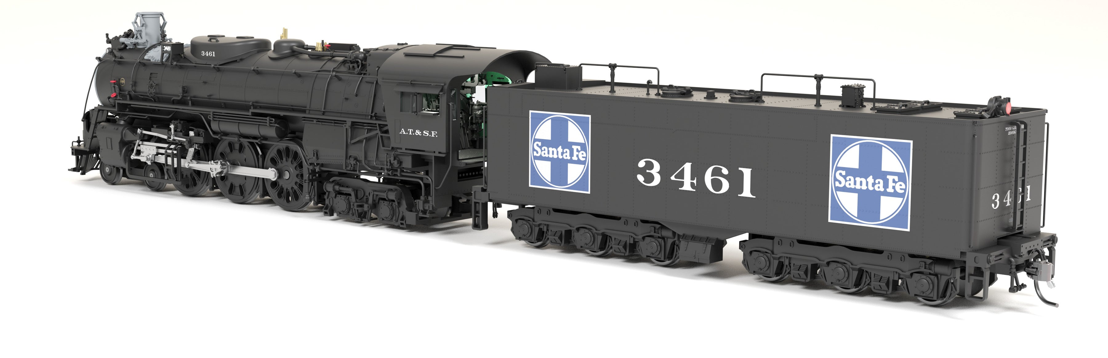 8862 ATSF 3460 Class 4-6-4, #3461, 1940-1942 Appearance, Paragon4 Sound/DC/DCC, Smoke, HO