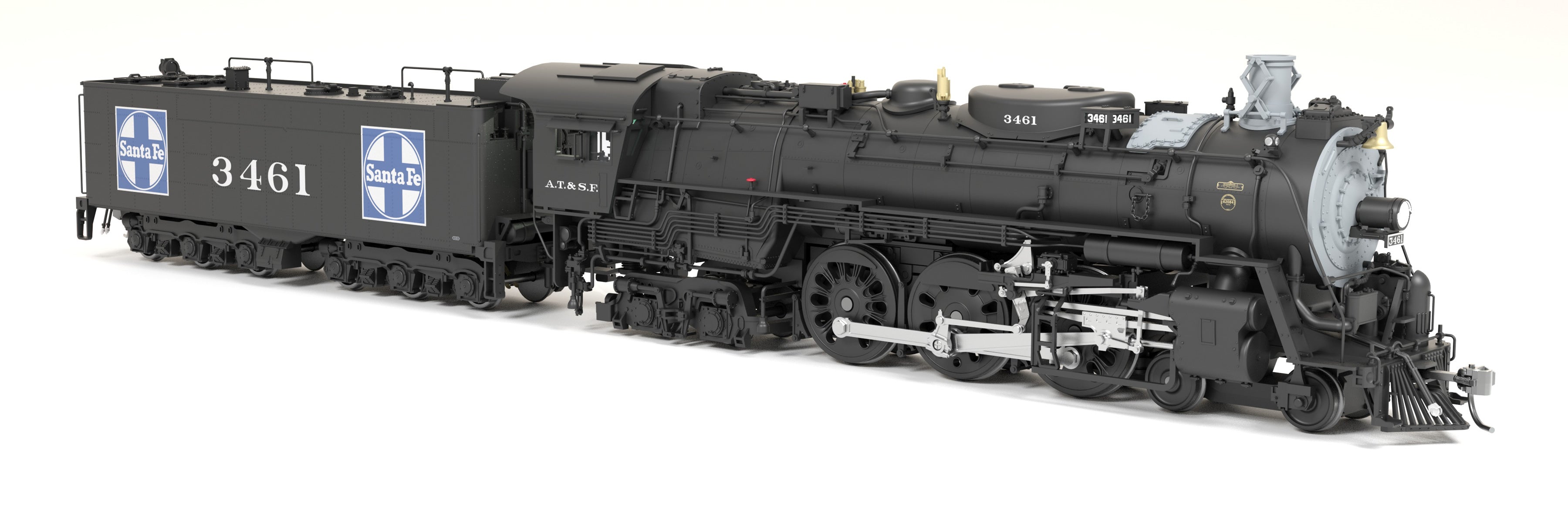 8862 ATSF 3460 Class 4-6-4, #3461, 1940-1942 Appearance, Paragon4 Sound/DC/DCC, Smoke, HO