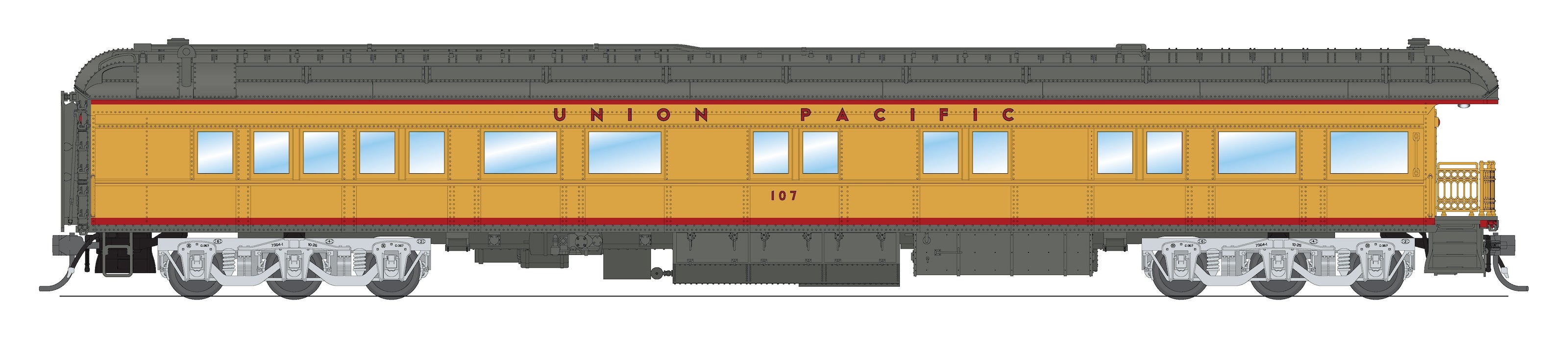 8958 Union Pacific Business Car #107, HO Scale