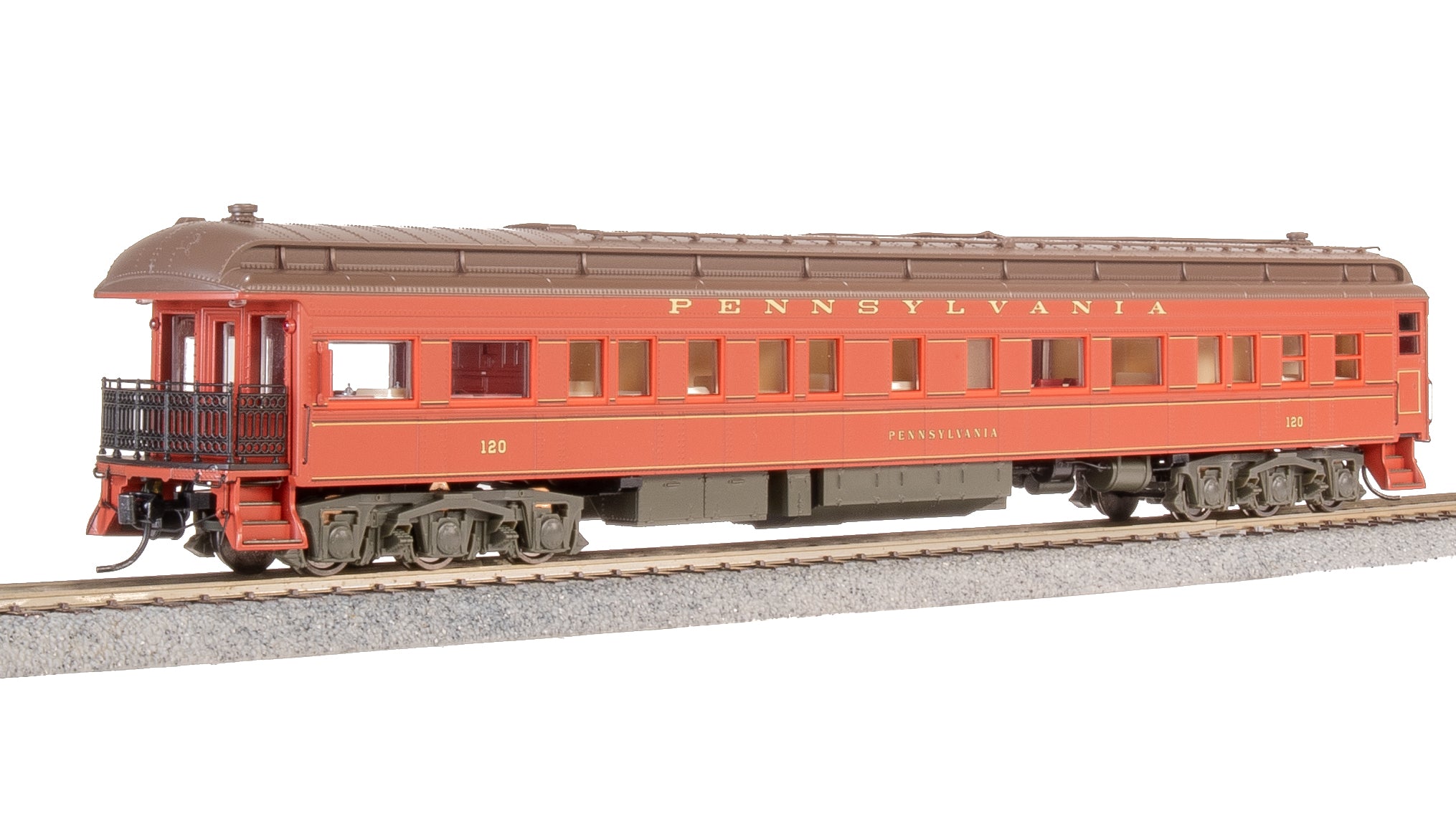 8964 PRR Heavyweight 5-Car Passenger Set, 1930's Era, HO (PB70 #5034, P70 #823, P70 #989, P70 #1042, Z74d #120 "Pennsylvania")