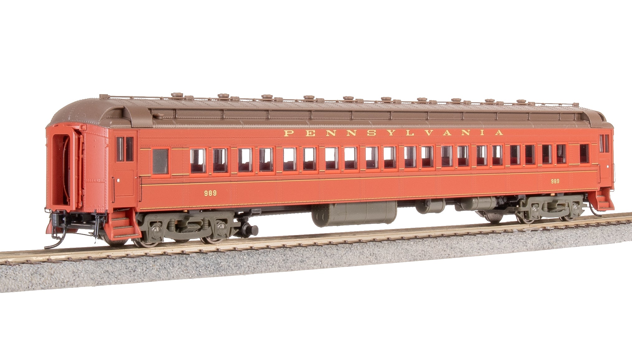 8964 PRR Heavyweight 5-Car Passenger Set, 1930's Era, HO (PB70 #5034, P70 #823, P70 #989, P70 #1042, Z74d #120 "Pennsylvania")